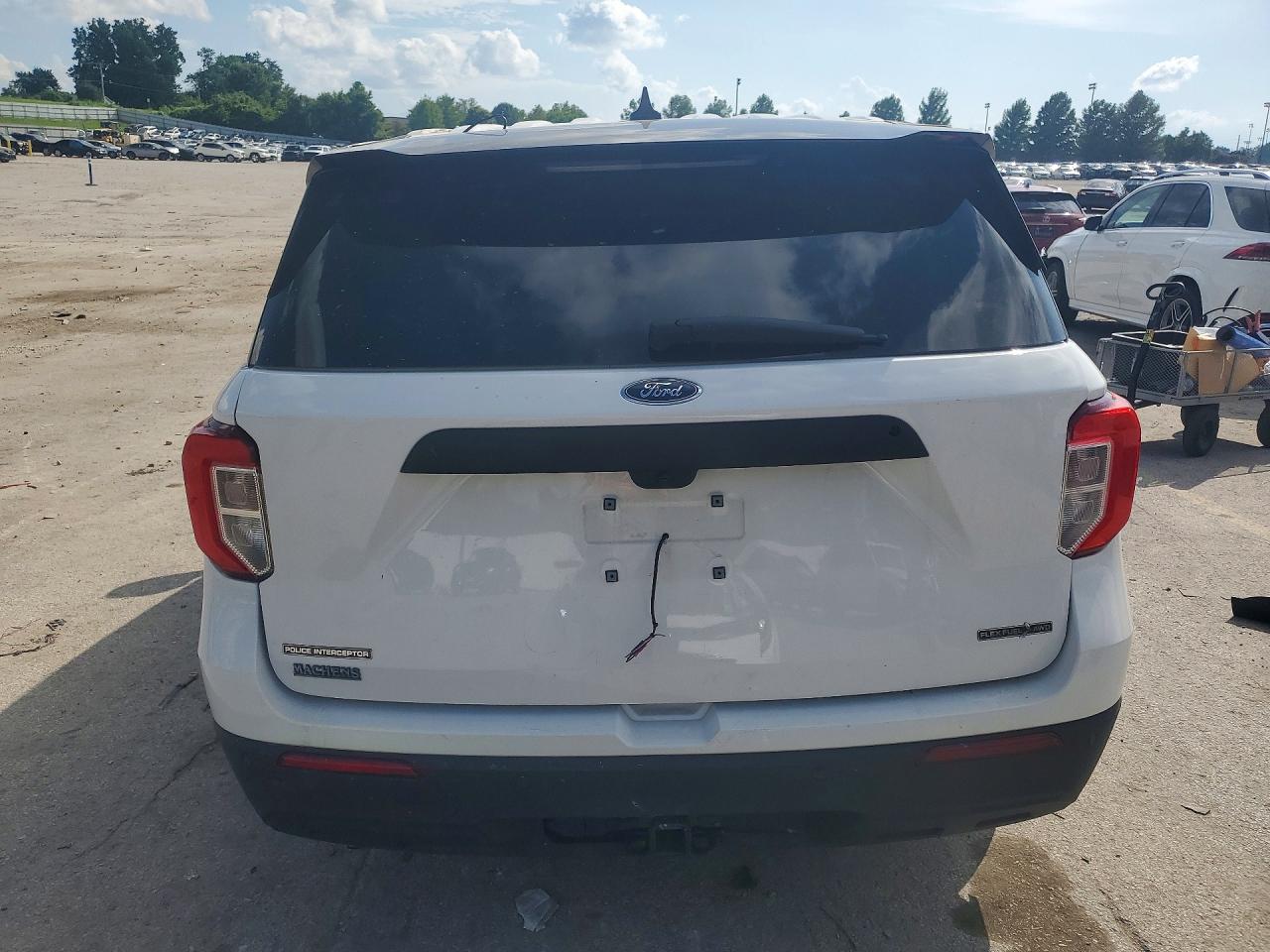 2024 Ford Explorer Police Interceptor White vin: 1FM5K8AB2RGA03139