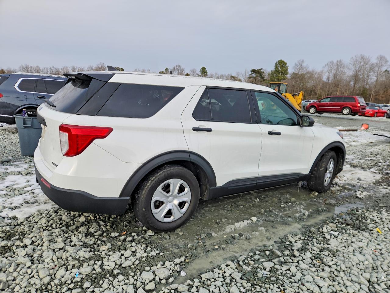 2021 Ford Explorer Police Interceptor White vin: 1FM5K8AB3MGC46984