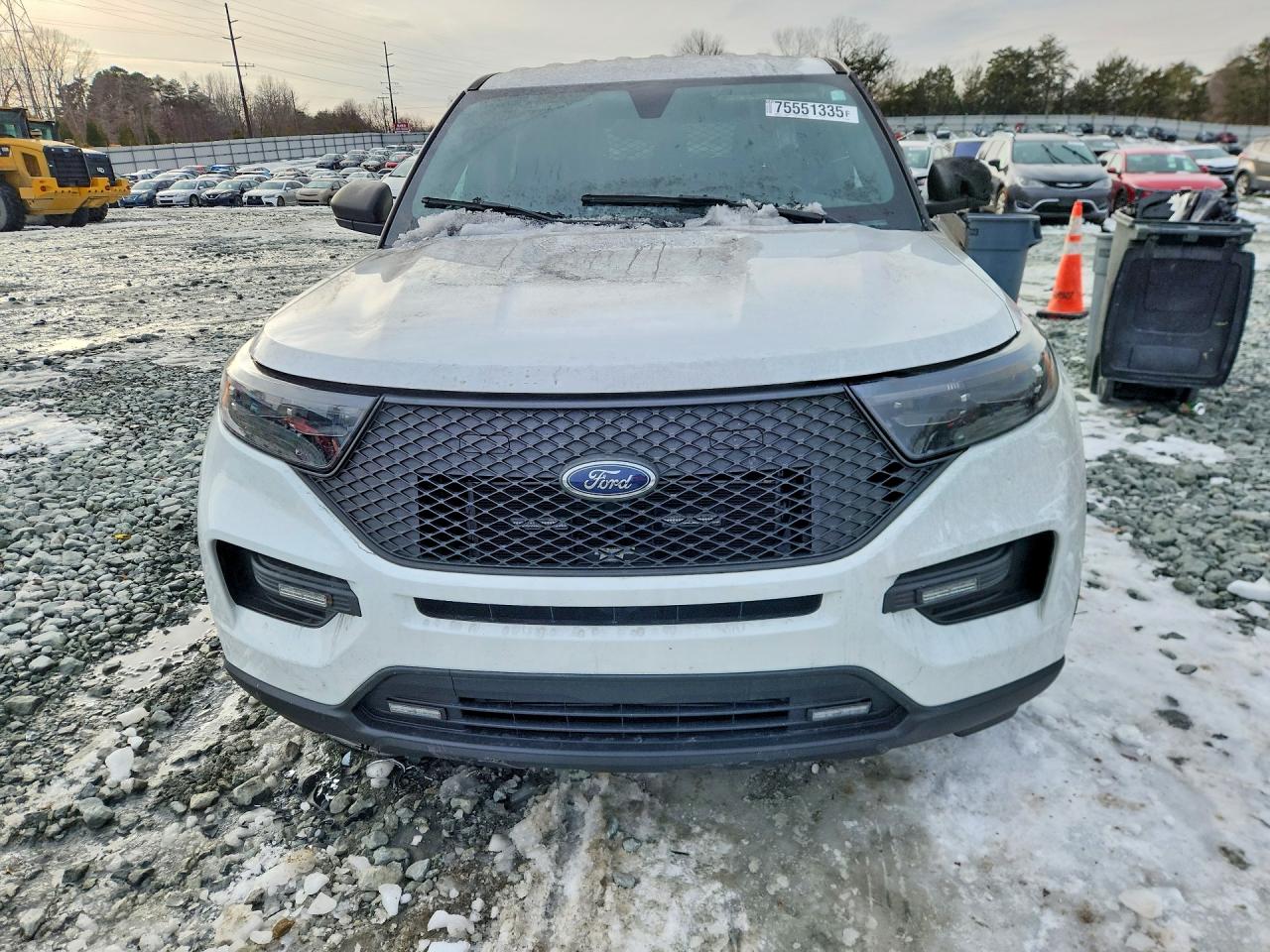 2021 Ford Explorer Police Interceptor White vin: 1FM5K8AB3MGC46984