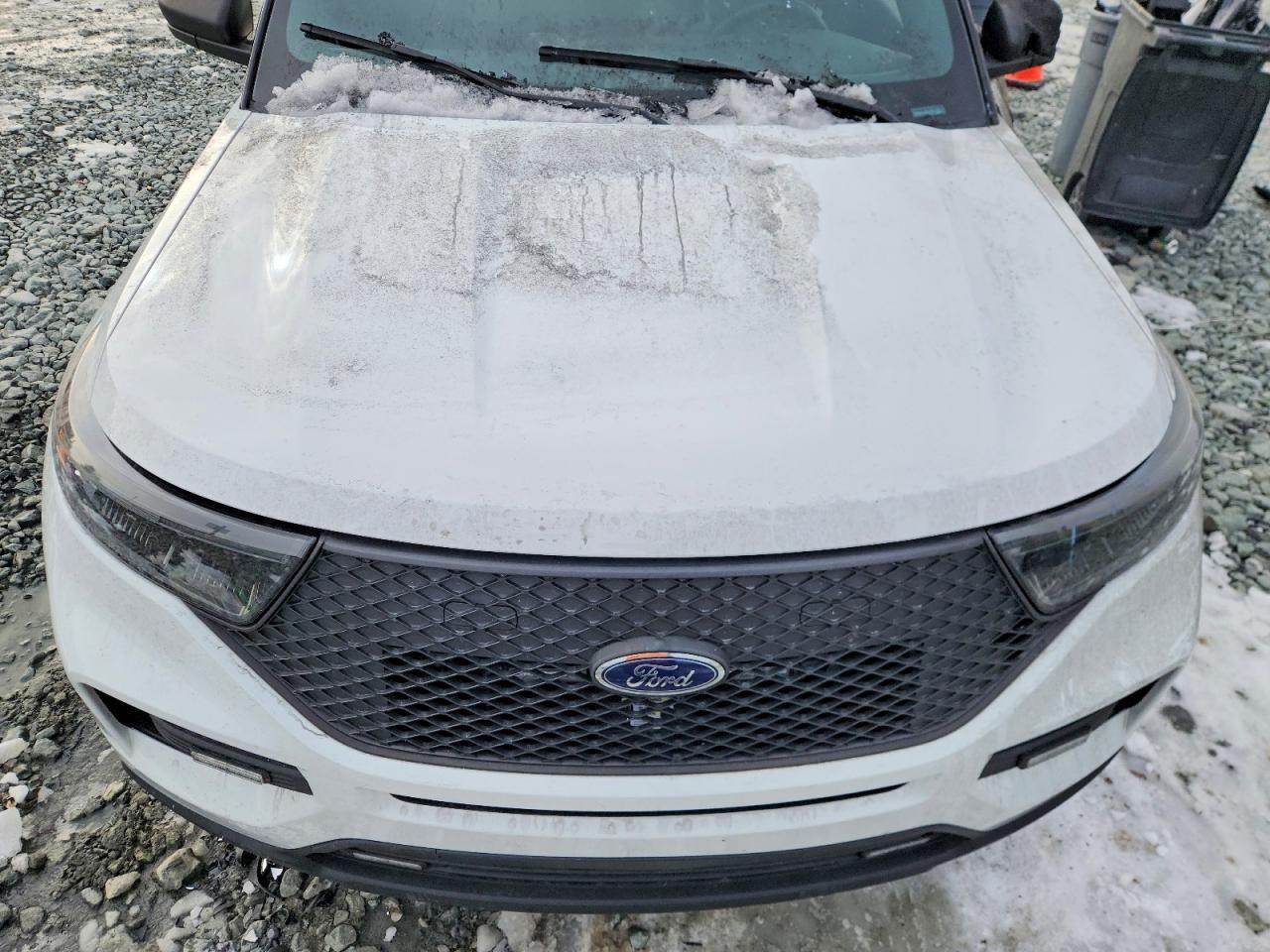 2021 Ford Explorer Police Interceptor White vin: 1FM5K8AB3MGC46984