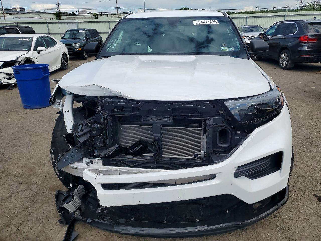2021 Ford Explorer Police Interceptor White vin: 1FM5K8AB5MGA87482