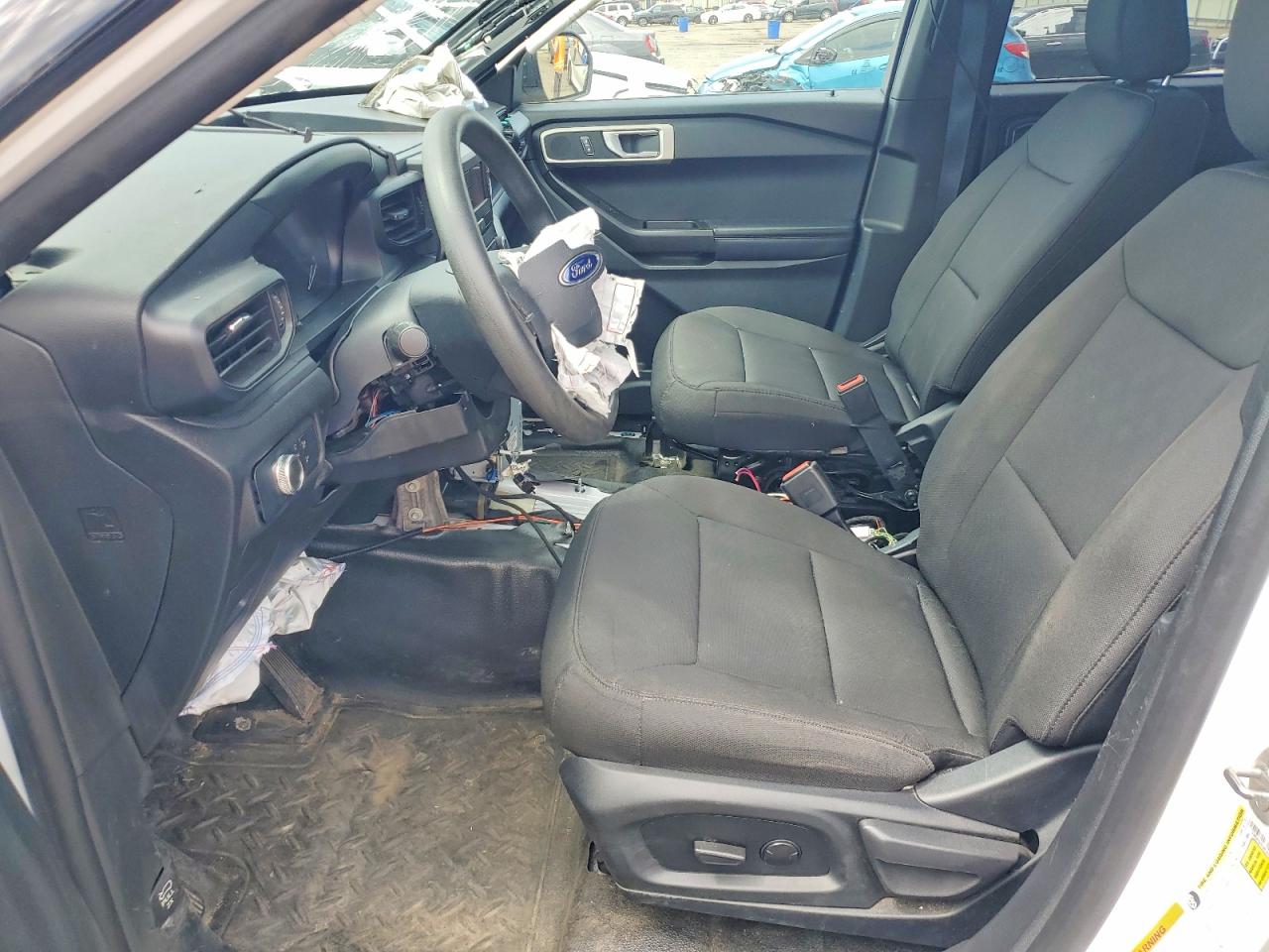 2021 Ford Explorer Police Interceptor White vin: 1FM5K8AB5MGA87482