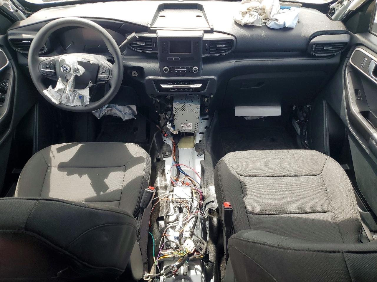2021 Ford Explorer Police Interceptor White vin: 1FM5K8AB5MGA87482