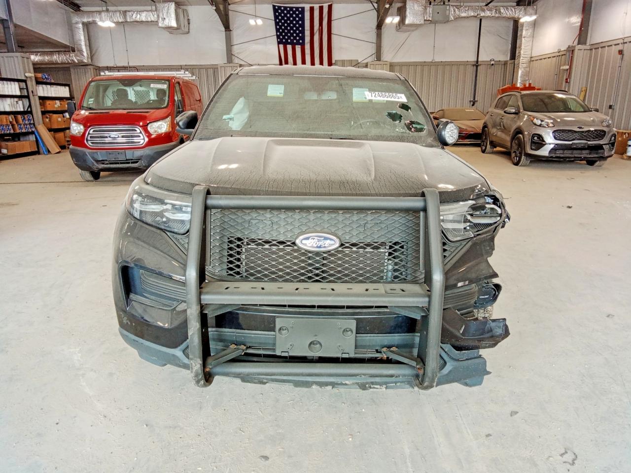 2021 Ford Explorer Police Interceptor Black vin: 1FM5K8AB6MGC40886