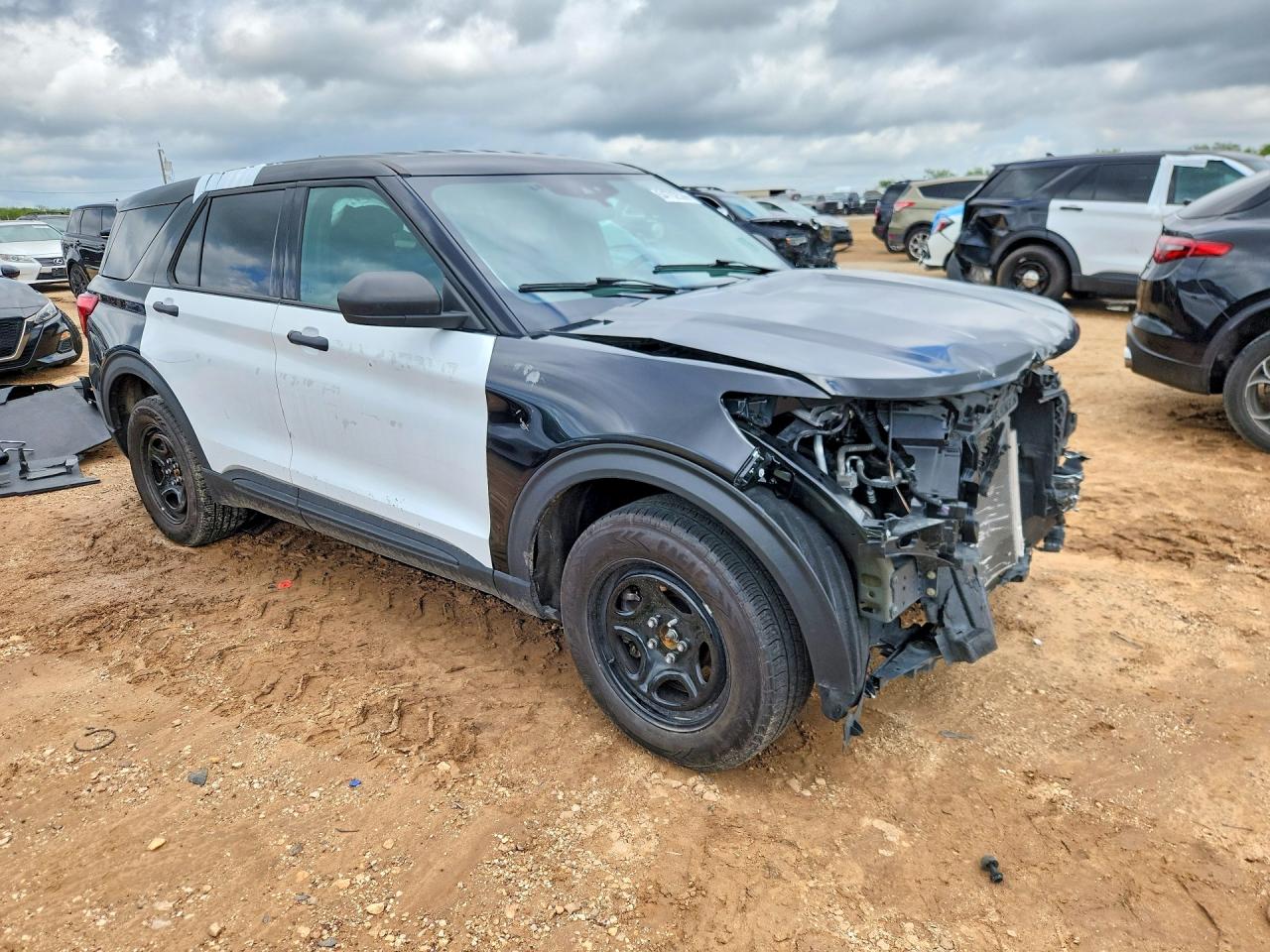 2024 Ford Explorer Police Interceptor Black vin: 1FM5K8AB6RGA67474