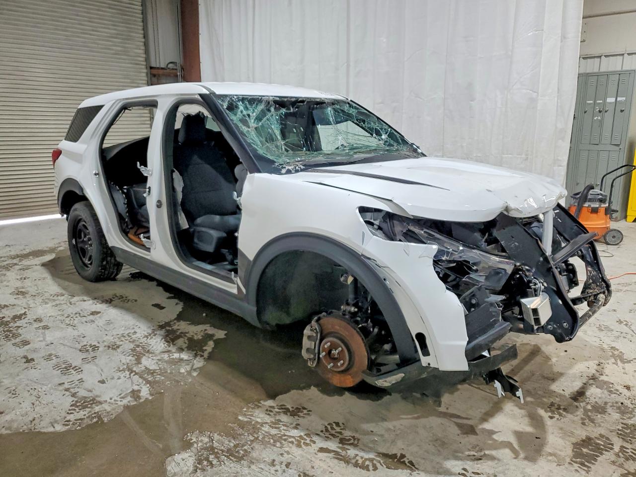 2022 Ford Explorer Police Interceptor White vin: 1FM5K8AB7NGA32470