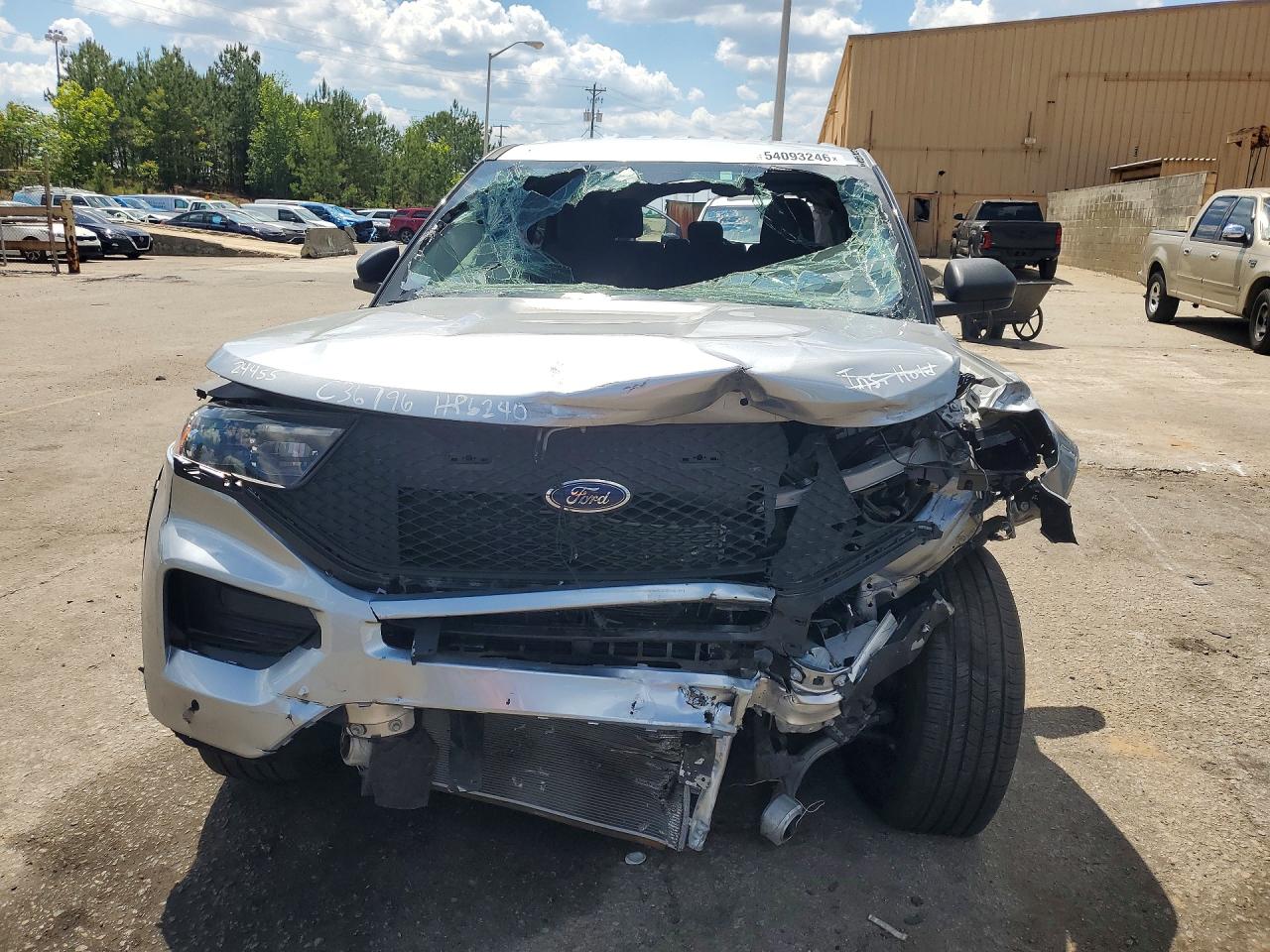 2024 Ford Explorer Police Interceptor Silver vin: 1FM5K8AB7RGA24455