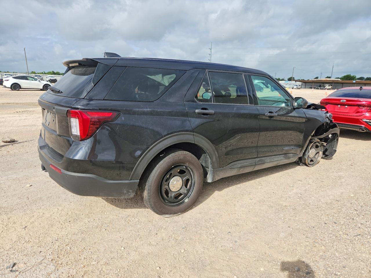 2025 Ford Explorer Police Interceptor Black vin: 1FM5K8AB7SGA71152