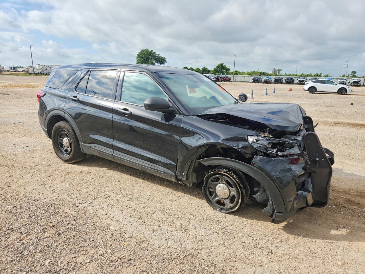 2025 Ford Explorer Police Interceptor Black vin: 1FM5K8AB7SGA71152