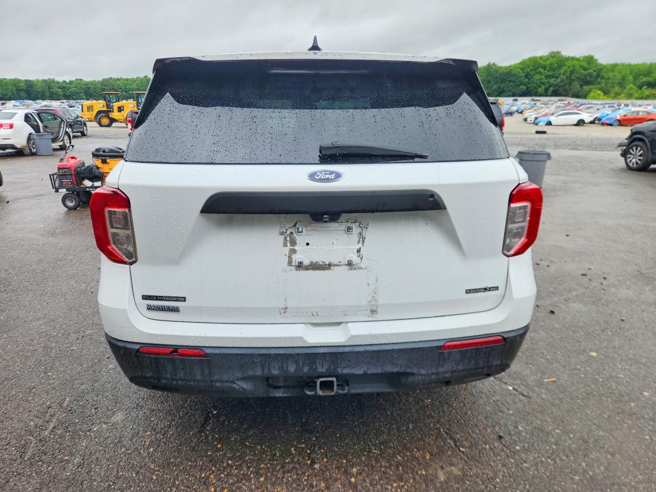 2020 Ford Explorer Police Interceptor White vin: 1FM5K8AB8LGC35543