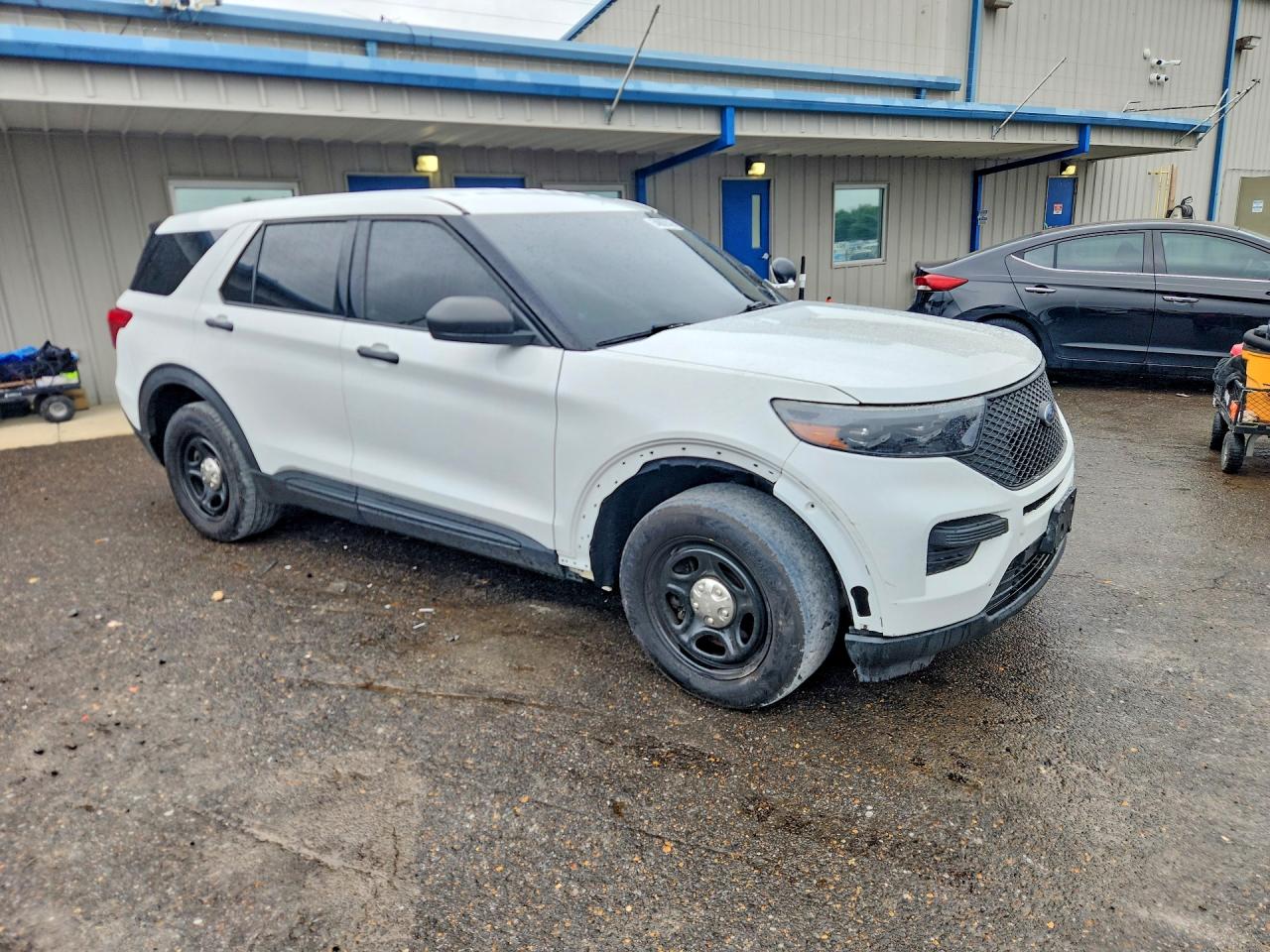 2020 Ford Explorer Police Interceptor White vin: 1FM5K8AB8LGC35543