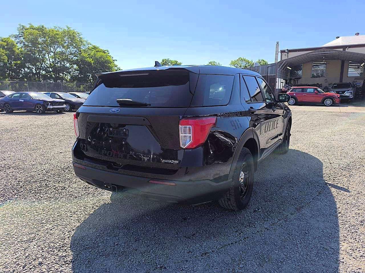 2020 Ford Explorer Police Interceptor Black vin: 1FM5K8ABXLGA20150