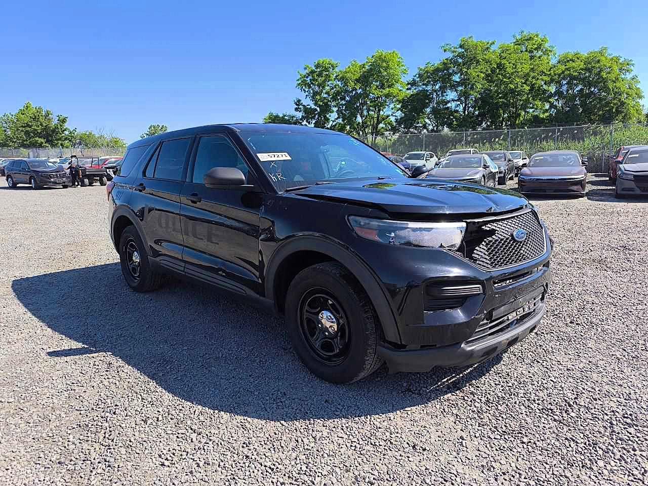 2020 Ford Explorer Police Interceptor Black vin: 1FM5K8ABXLGA20150