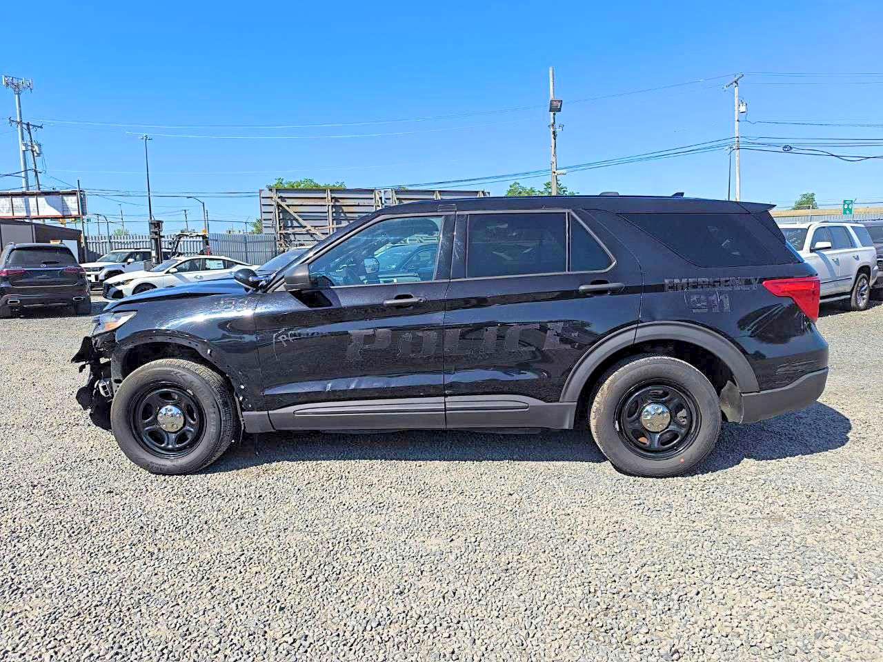 2020 Ford Explorer Police Interceptor Black vin: 1FM5K8ABXLGA20150