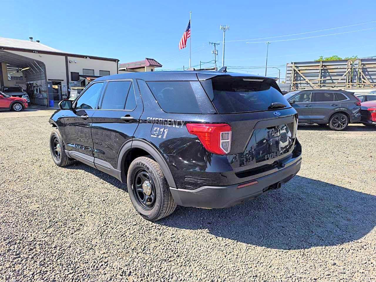 2020 Ford Explorer Police Interceptor Black vin: 1FM5K8ABXLGA20150