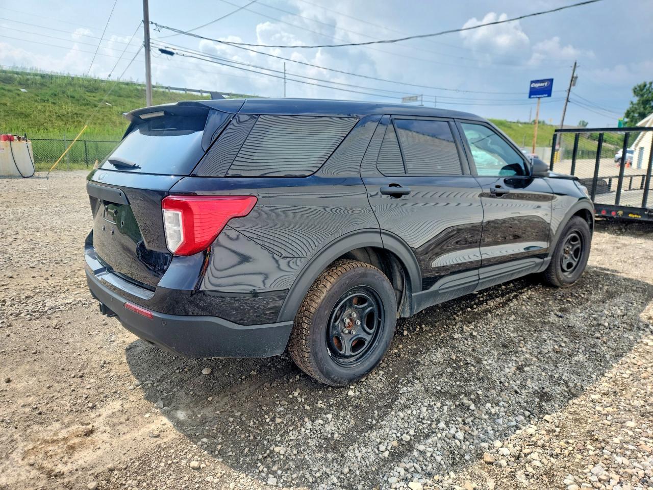 2023 Ford Explorer Police Interceptor Black vin: 1FM5K8AC1PGB04162