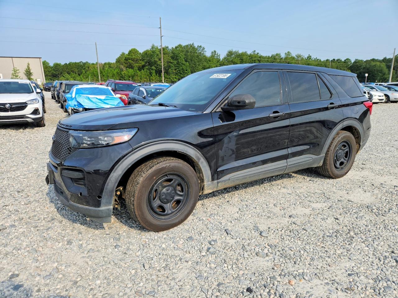 2021 Ford Explorer Police Interceptor Black vin: 1FM5K8AC5MNA04900