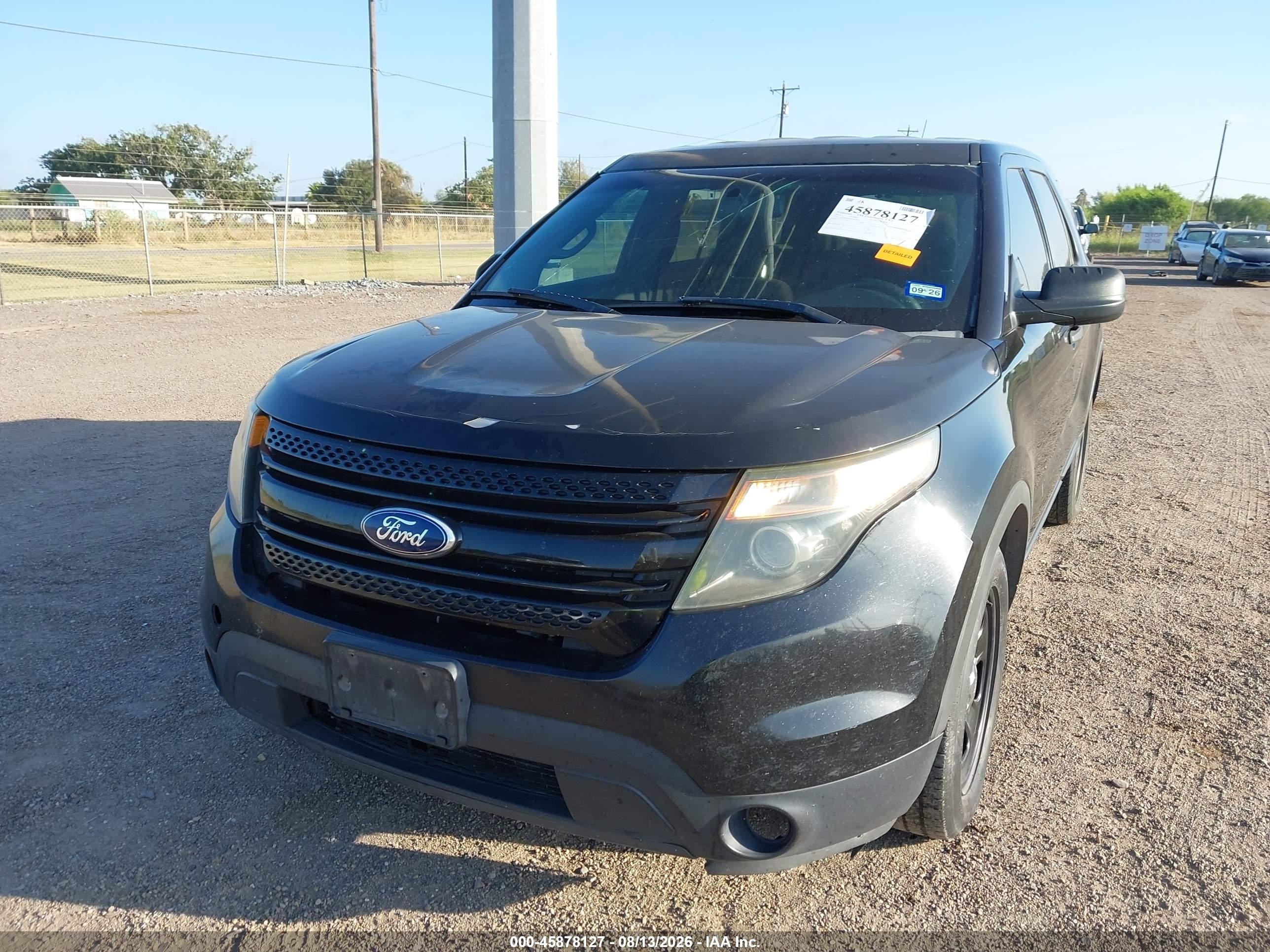 2013 Ford Utility Police Interceptor   Black vin: 1FM5K8AR0DGB44281