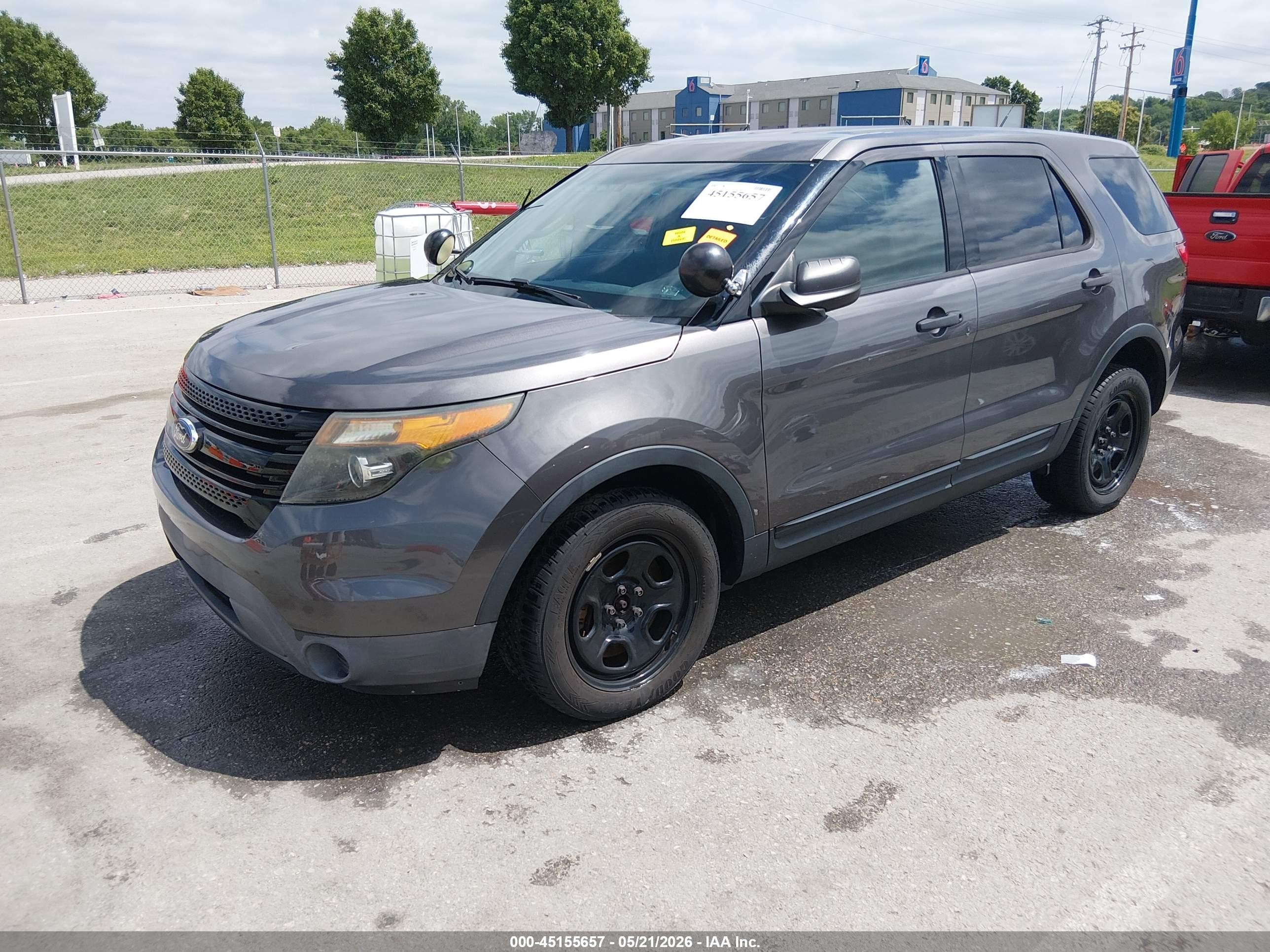 2015 Ford Utility Police Interceptor   Gray vin: 1FM5K8AR0FGC51625