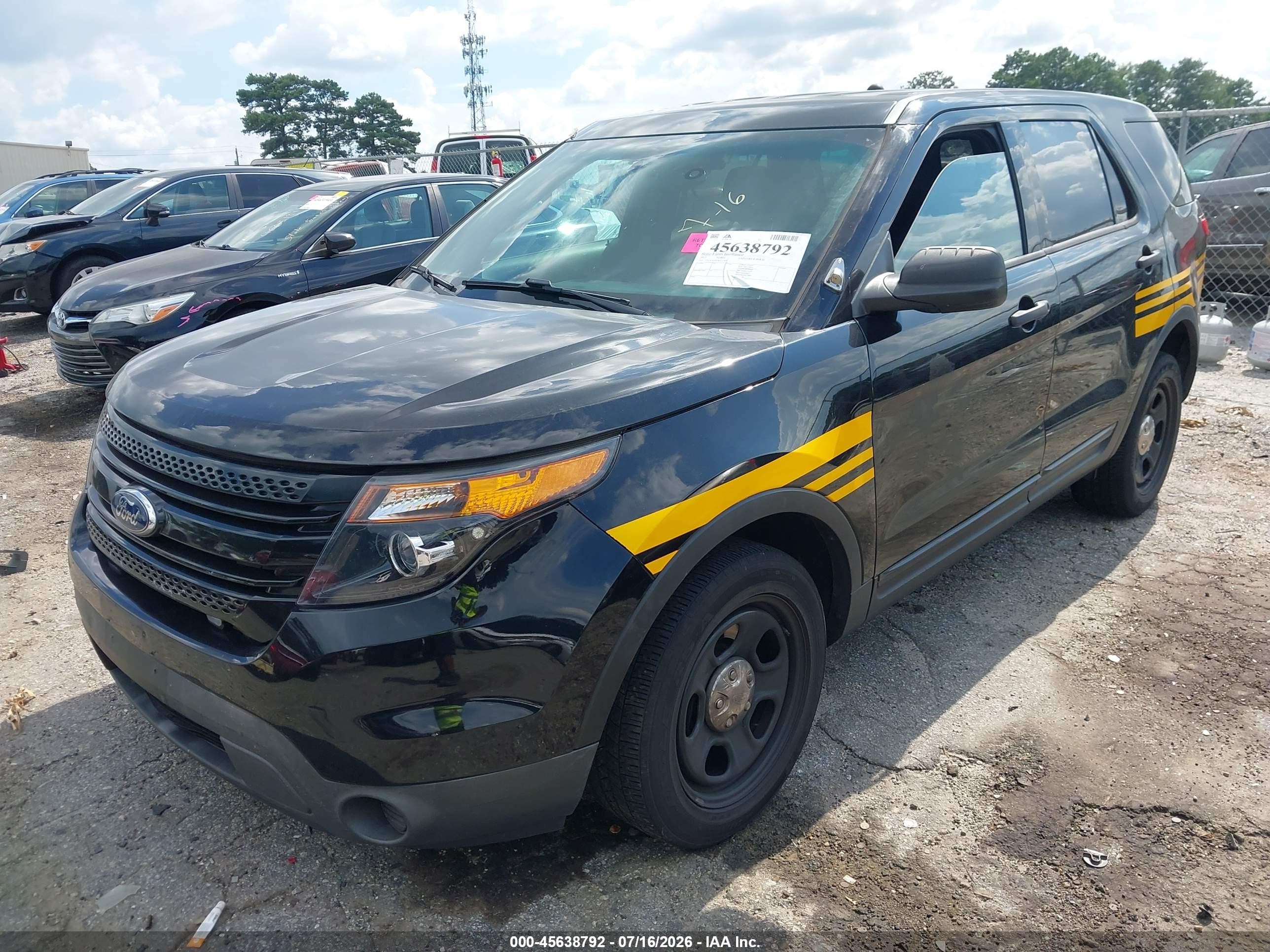2015 Ford Explorer Police Interceptor Black vin: 1FM5K8AR0FGC67050