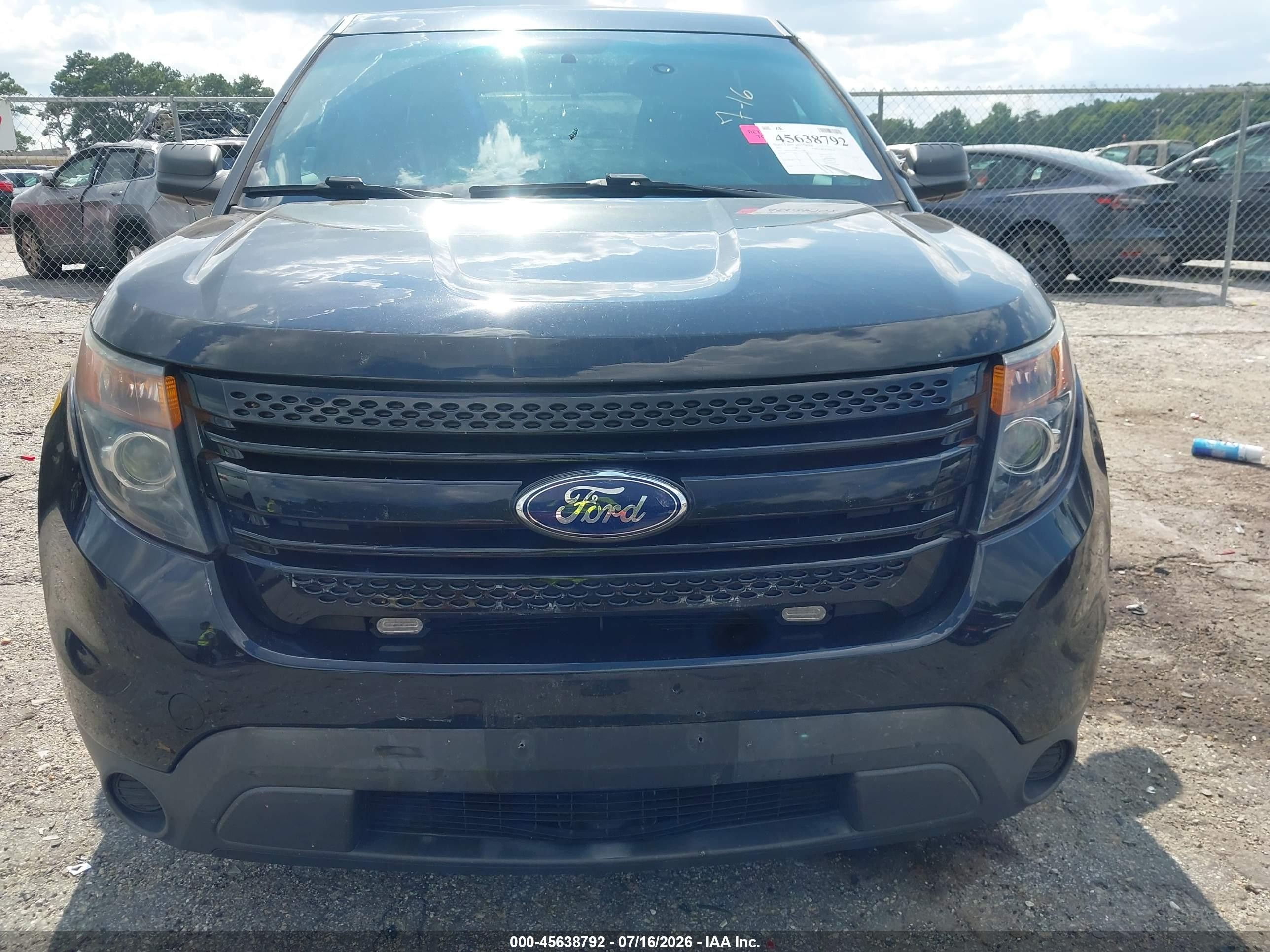 2015 Ford Explorer Police Interceptor Black vin: 1FM5K8AR0FGC67050