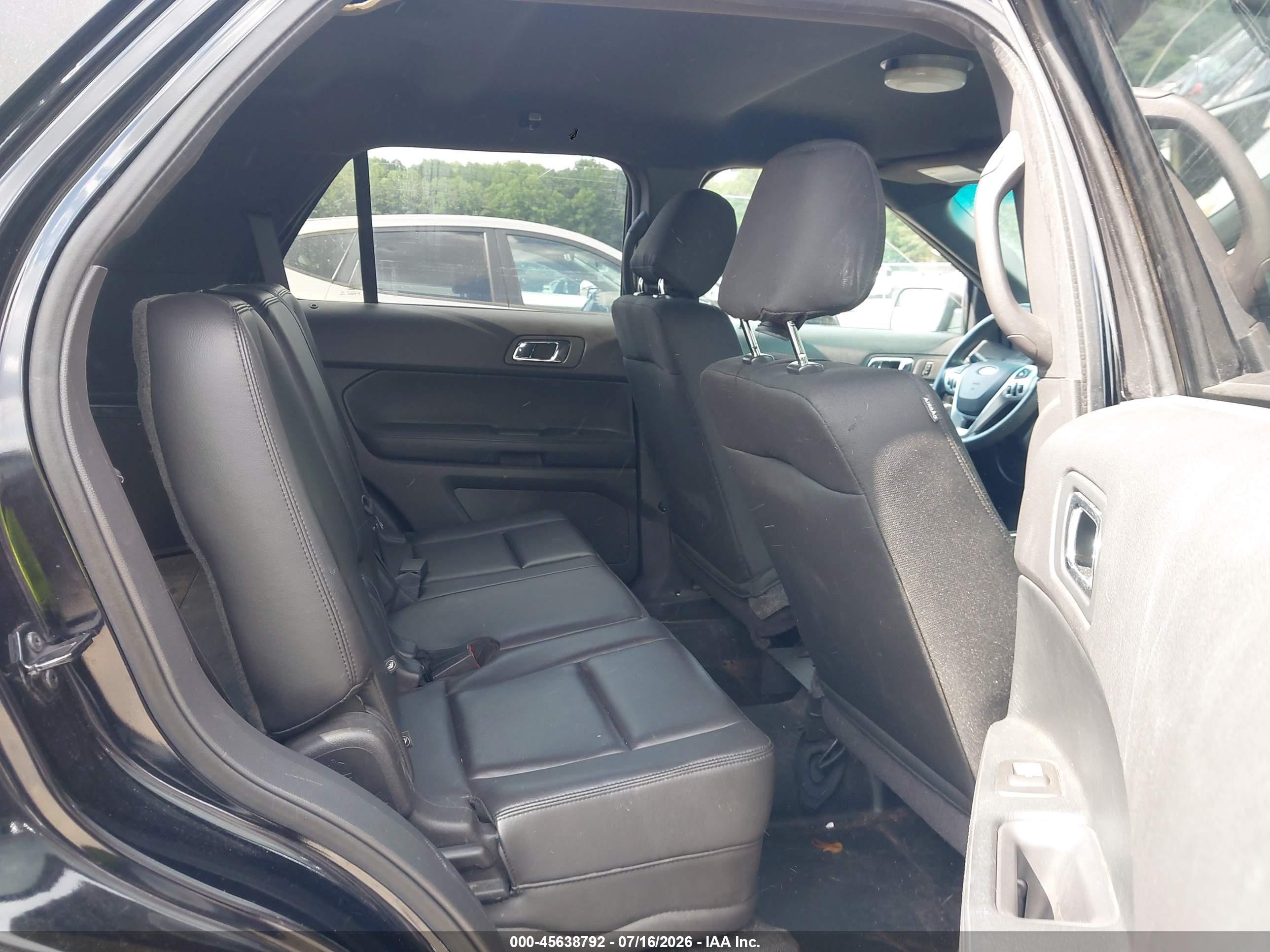 2015 Ford Explorer Police Interceptor Black vin: 1FM5K8AR0FGC67050