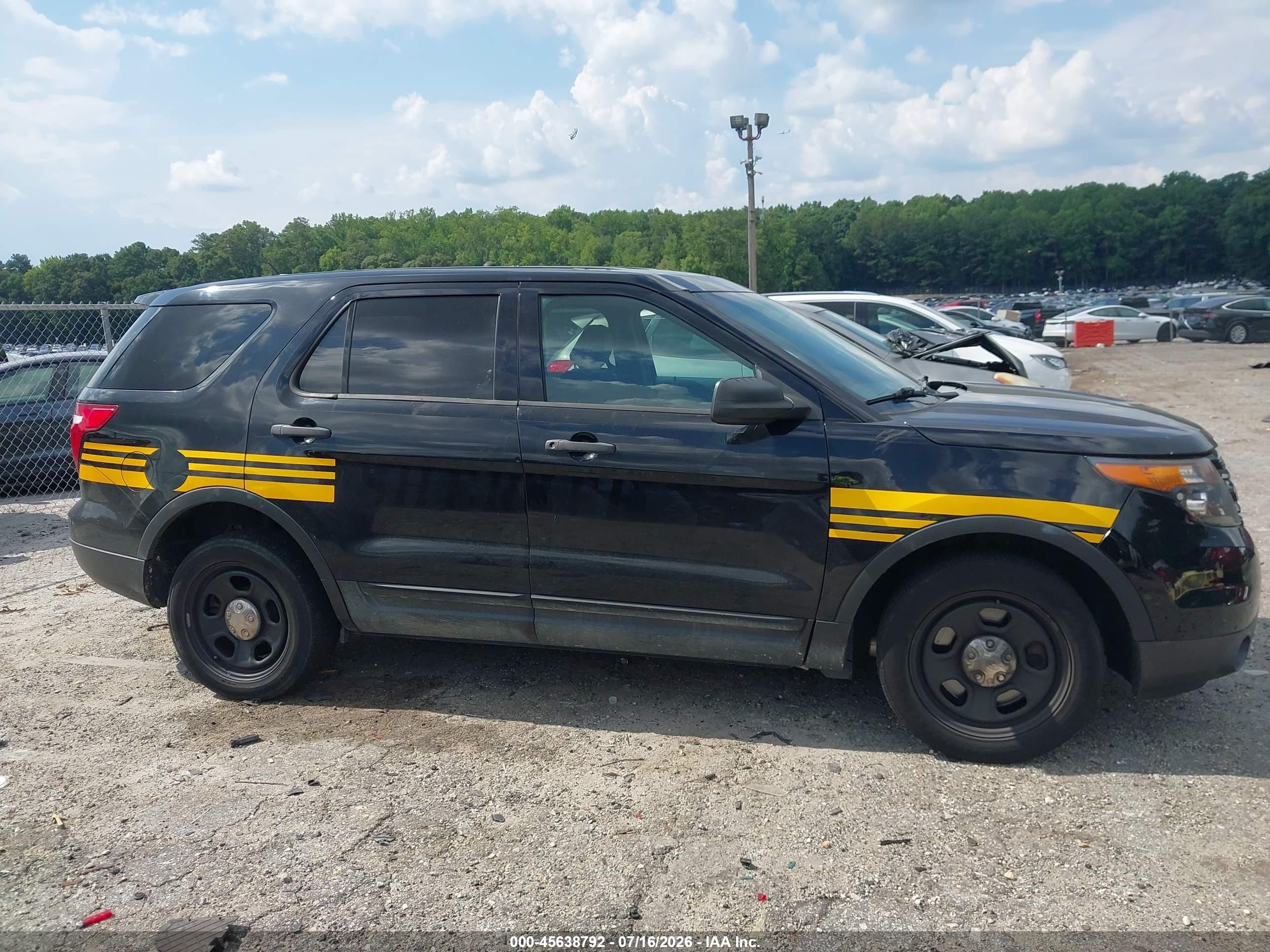 2015 Ford Explorer Police Interceptor Black vin: 1FM5K8AR0FGC67050
