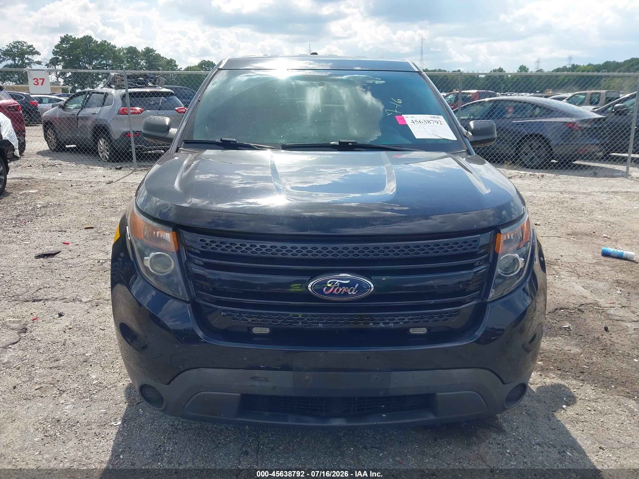 2015 Ford Explorer Police Interceptor Black vin: 1FM5K8AR0FGC67050