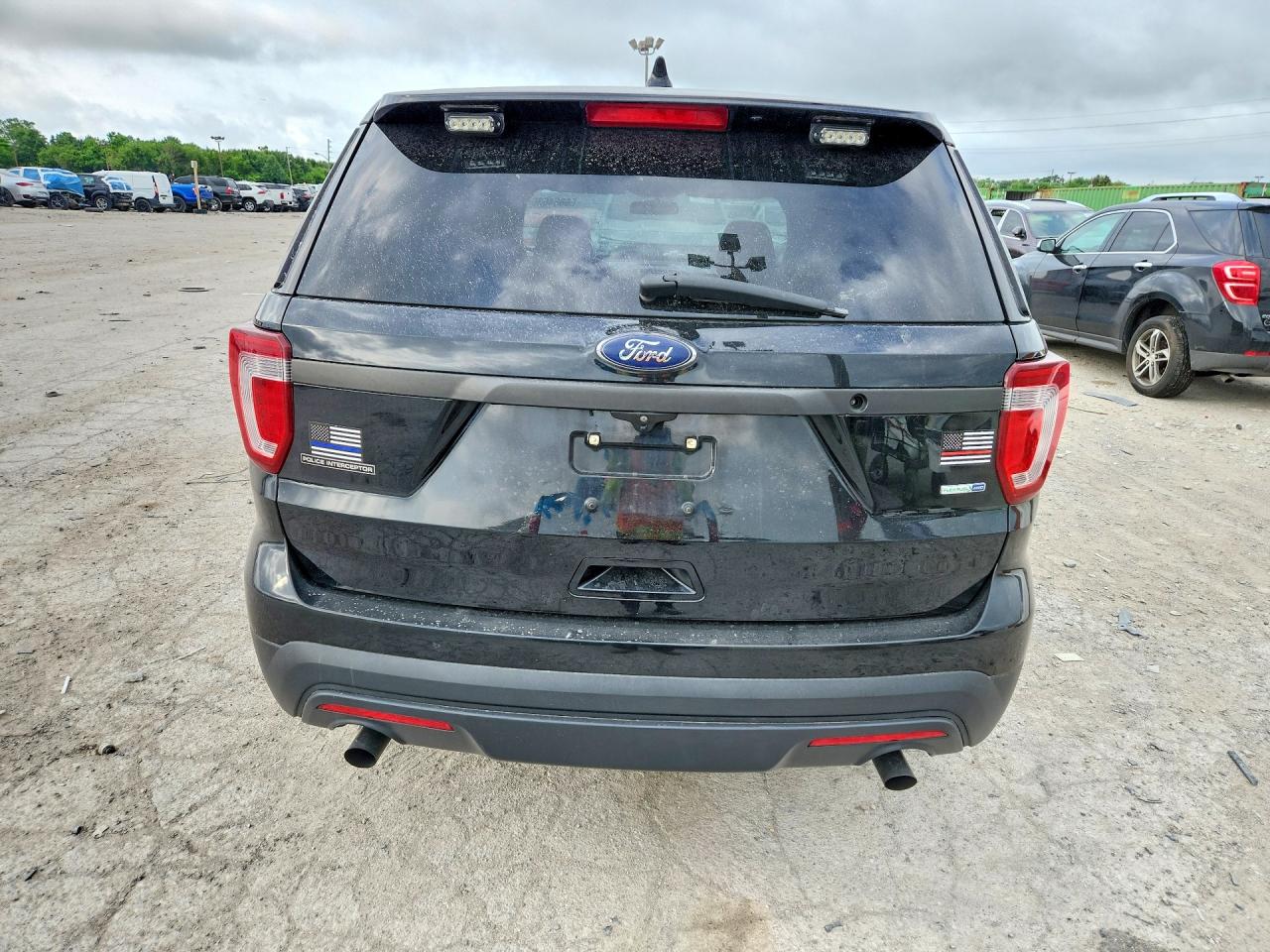 2017 Ford Explorer Police Interceptor Black vin: 1FM5K8AR0HGD59259