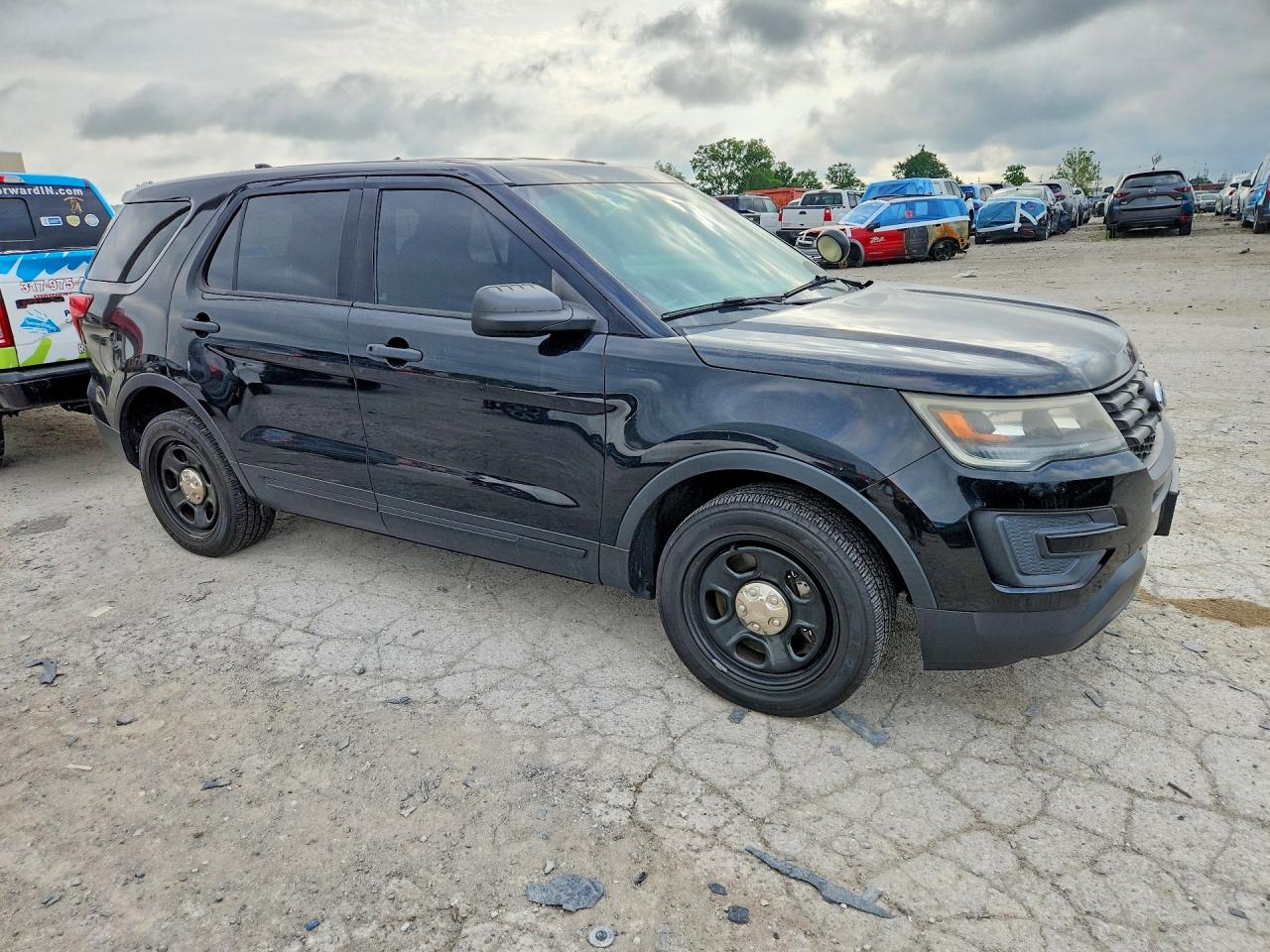 2017 Ford Explorer Police Interceptor Black vin: 1FM5K8AR0HGD59259