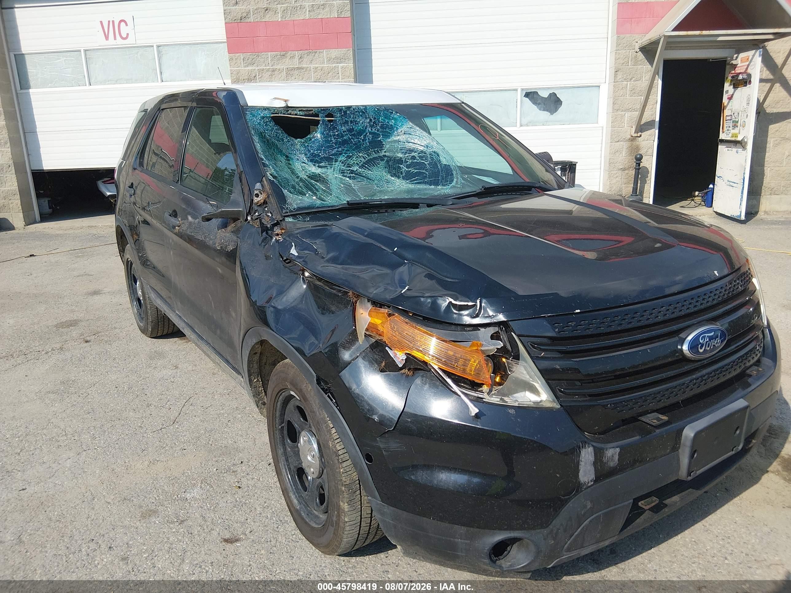 2013 Ford Utility Police Interceptor   Black vin: 1FM5K8AR1DGC31400