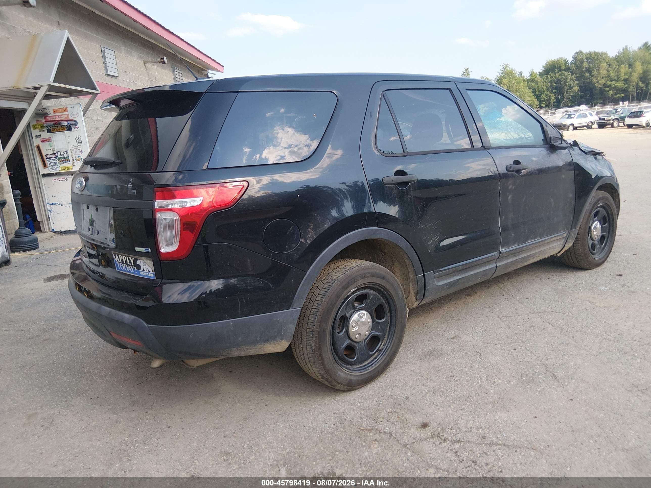 2013 Ford Utility Police Interceptor   Black vin: 1FM5K8AR1DGC31400