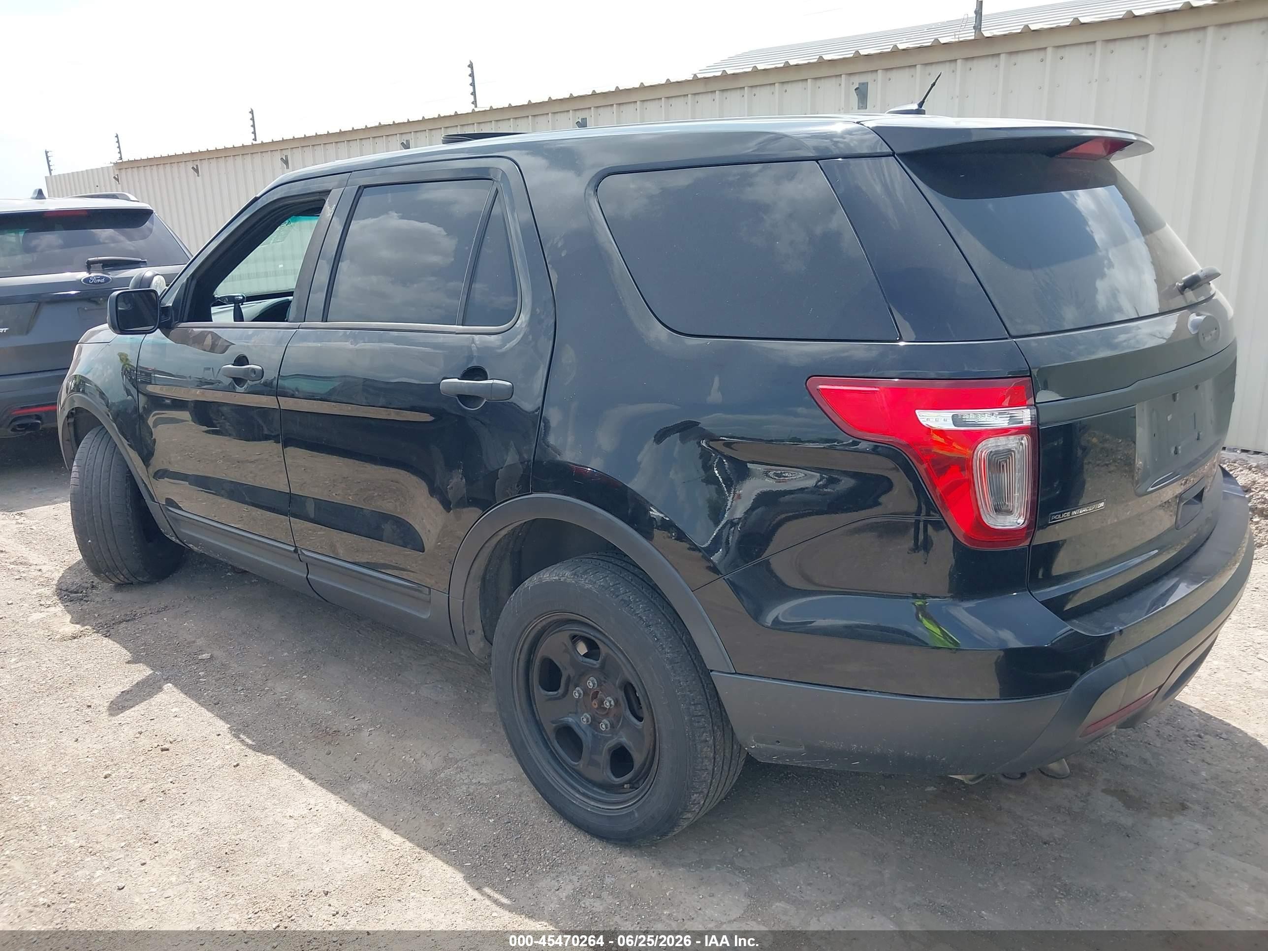 2014 Ford Utility Police Interceptor Black vin: 1FM5K8AR1EGC08233