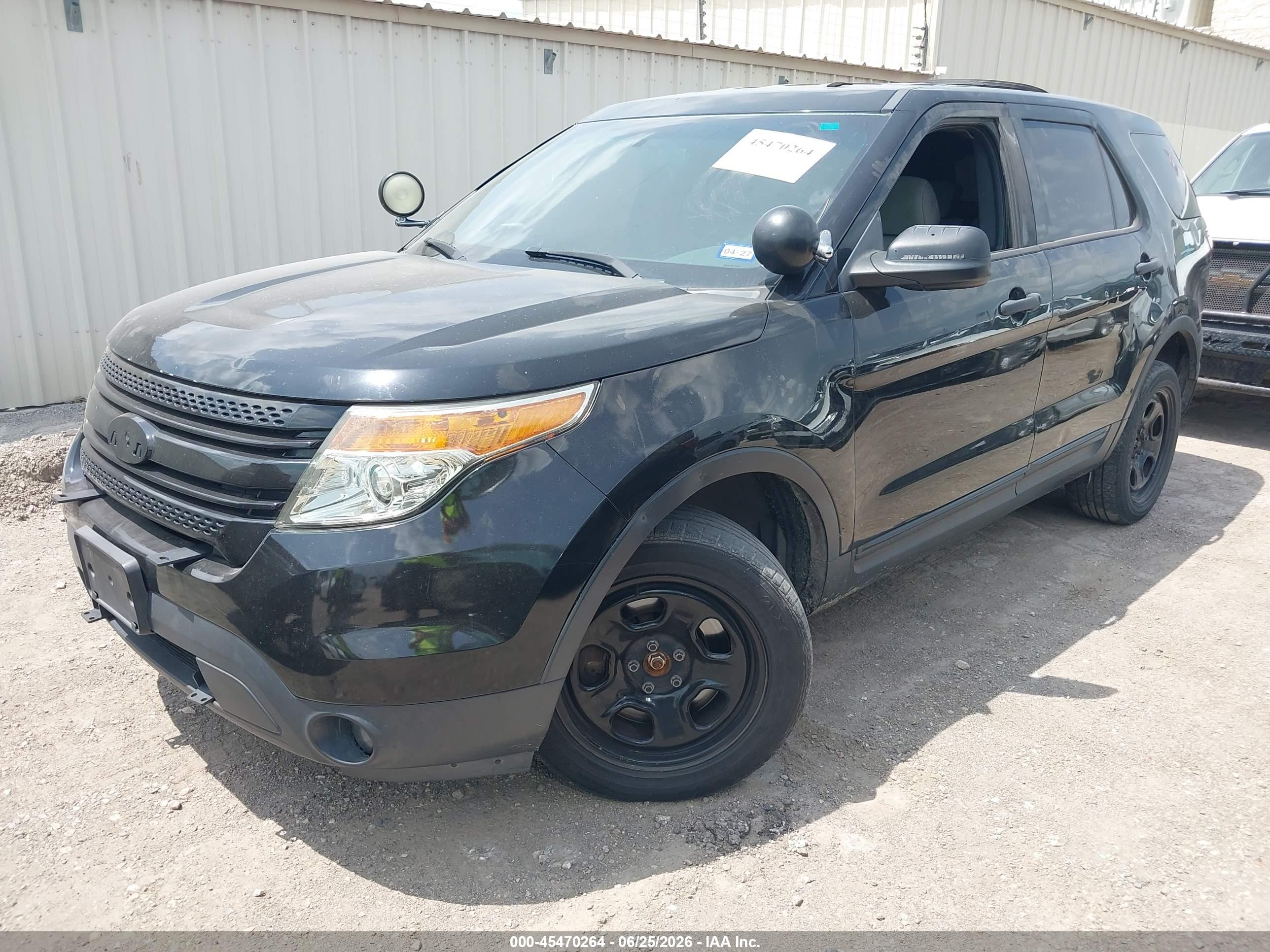 2014 Ford Utility Police Interceptor Black vin: 1FM5K8AR1EGC08233