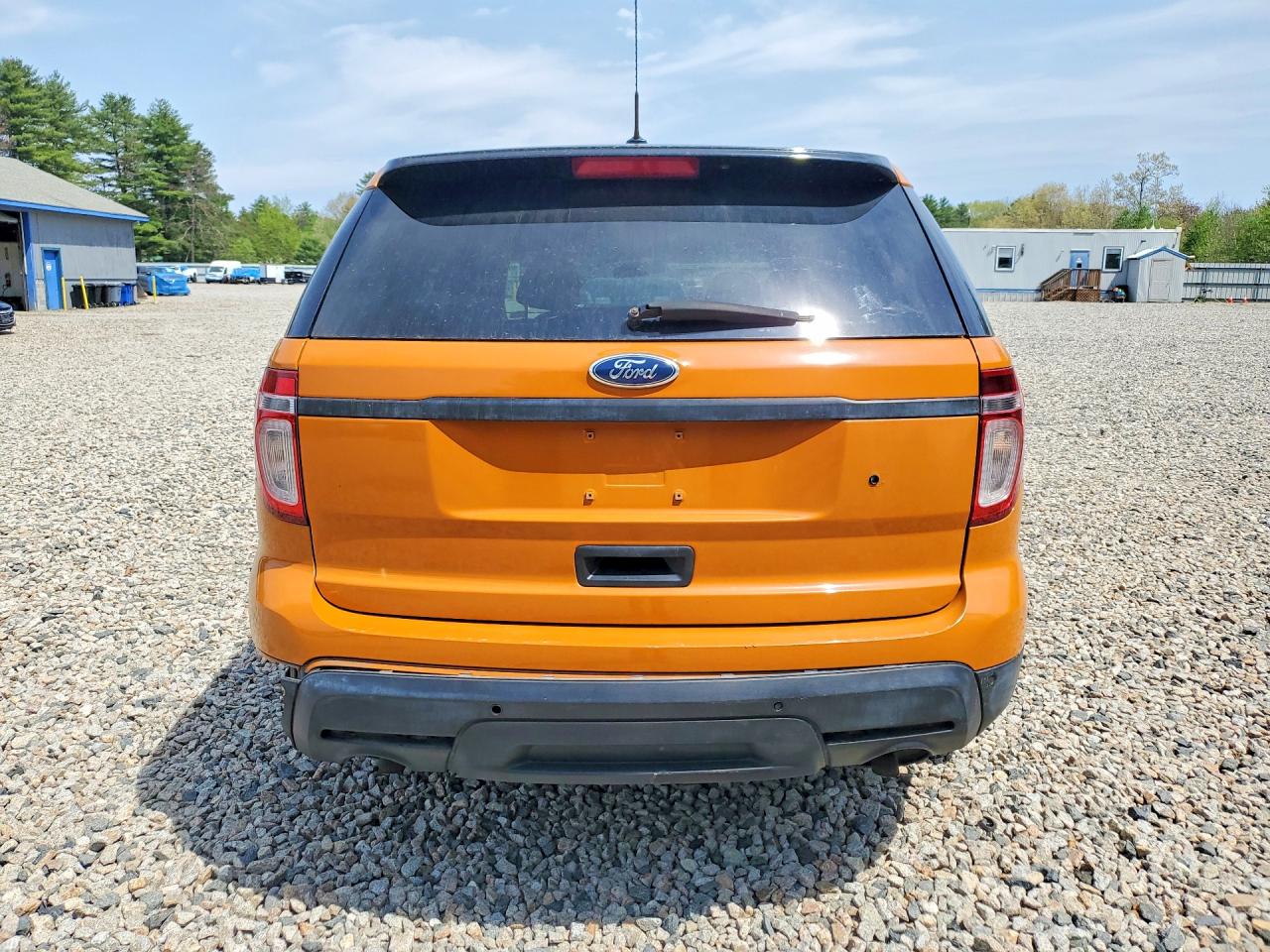 2014 Ford Explorer Police Interceptor Orange vin: 1FM5K8AR1EGC14243
