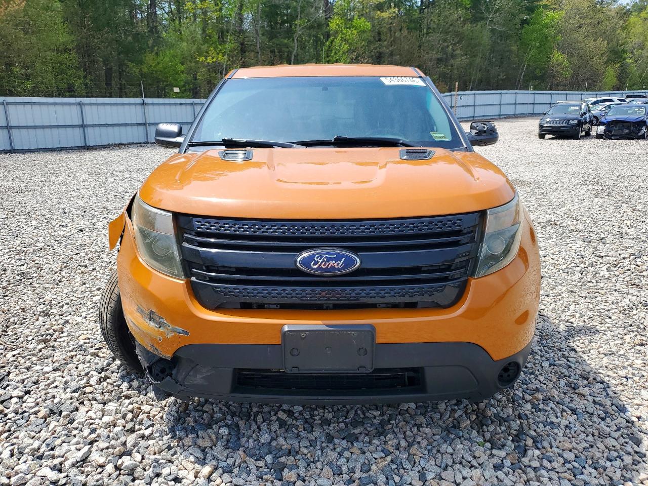 2014 Ford Explorer Police Interceptor Orange vin: 1FM5K8AR1EGC14243