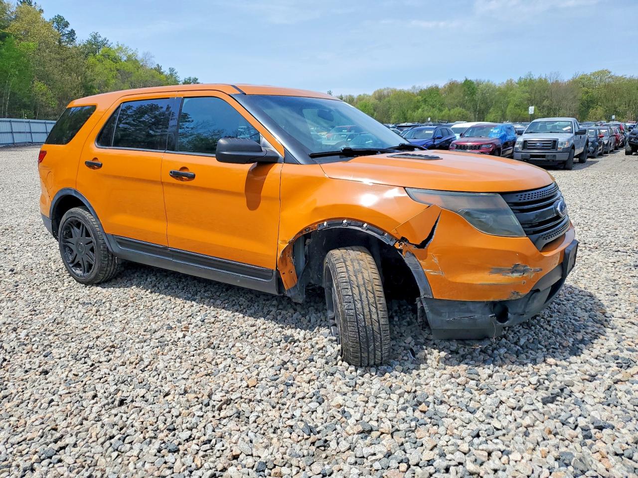2014 Ford Explorer Police Interceptor Orange vin: 1FM5K8AR1EGC14243