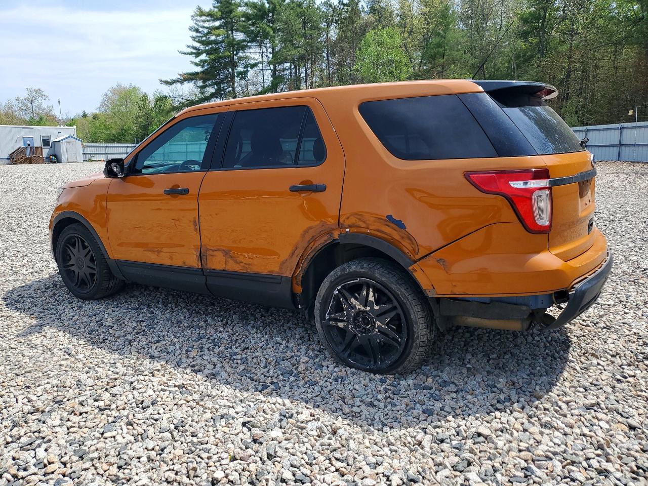 2014 Ford Explorer Police Interceptor Orange vin: 1FM5K8AR1EGC14243