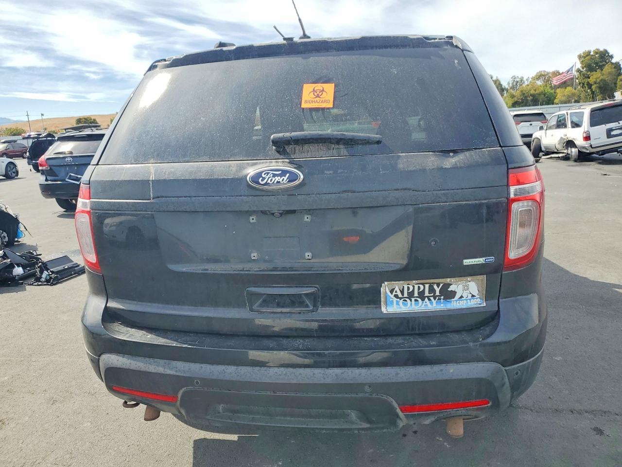 2014 Ford Explorer Police Interceptor Черный vin: 1FM5K8AR1EGC15263