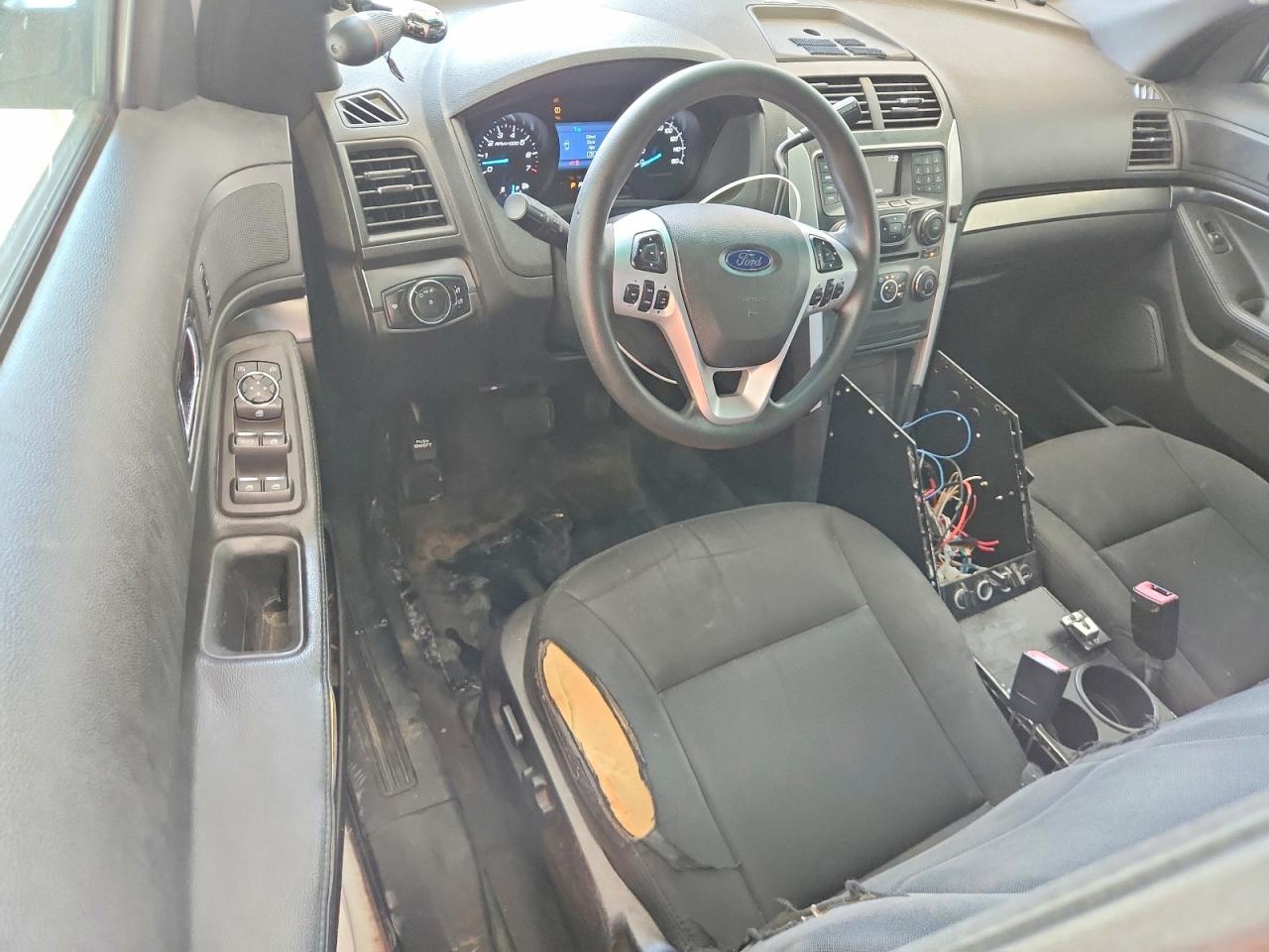2015 Ford Explorer Police Interceptor White vin: 1FM5K8AR1FGC41640