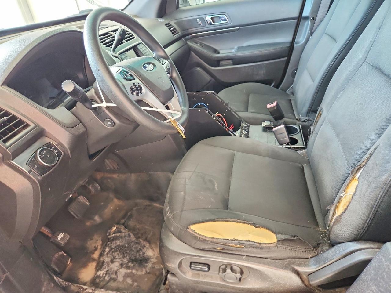 2015 Ford Explorer Police Interceptor White vin: 1FM5K8AR1FGC41640