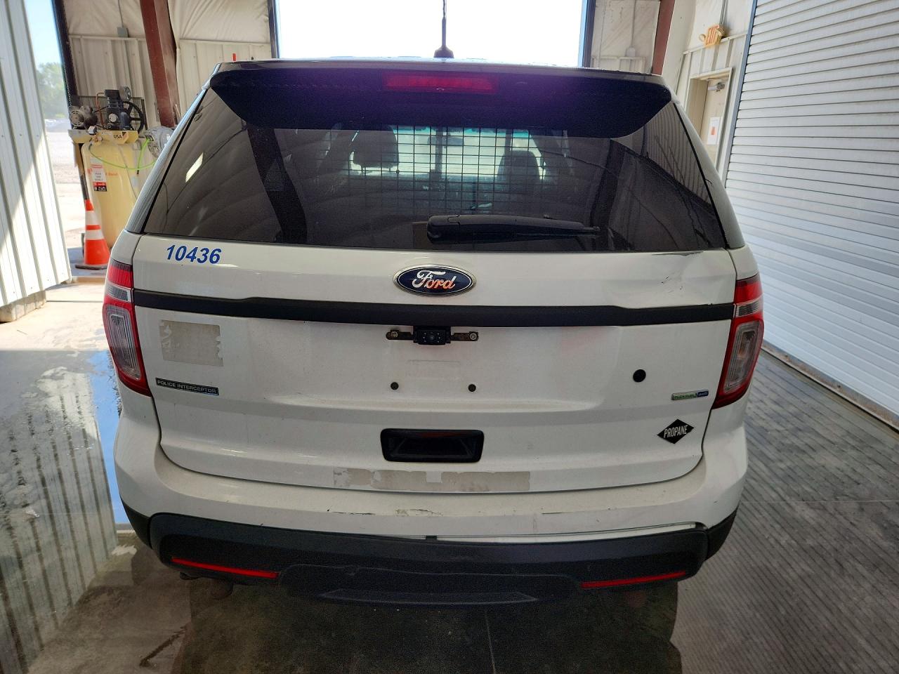 2015 Ford Explorer Police Interceptor White vin: 1FM5K8AR1FGC41640
