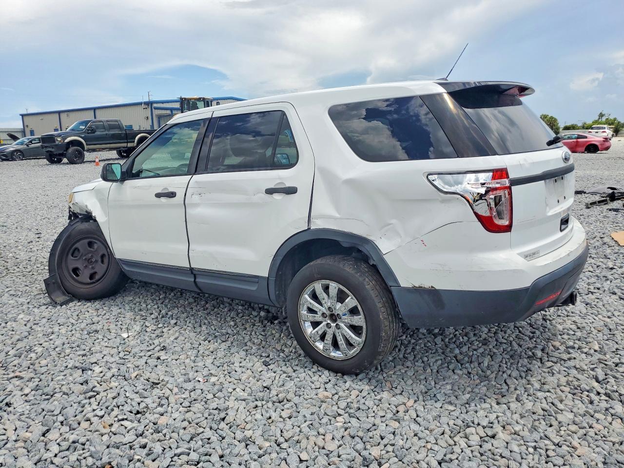 2013 Ford Explorer Police Interceptor Белый vin: 1FM5K8AR2DGA04961