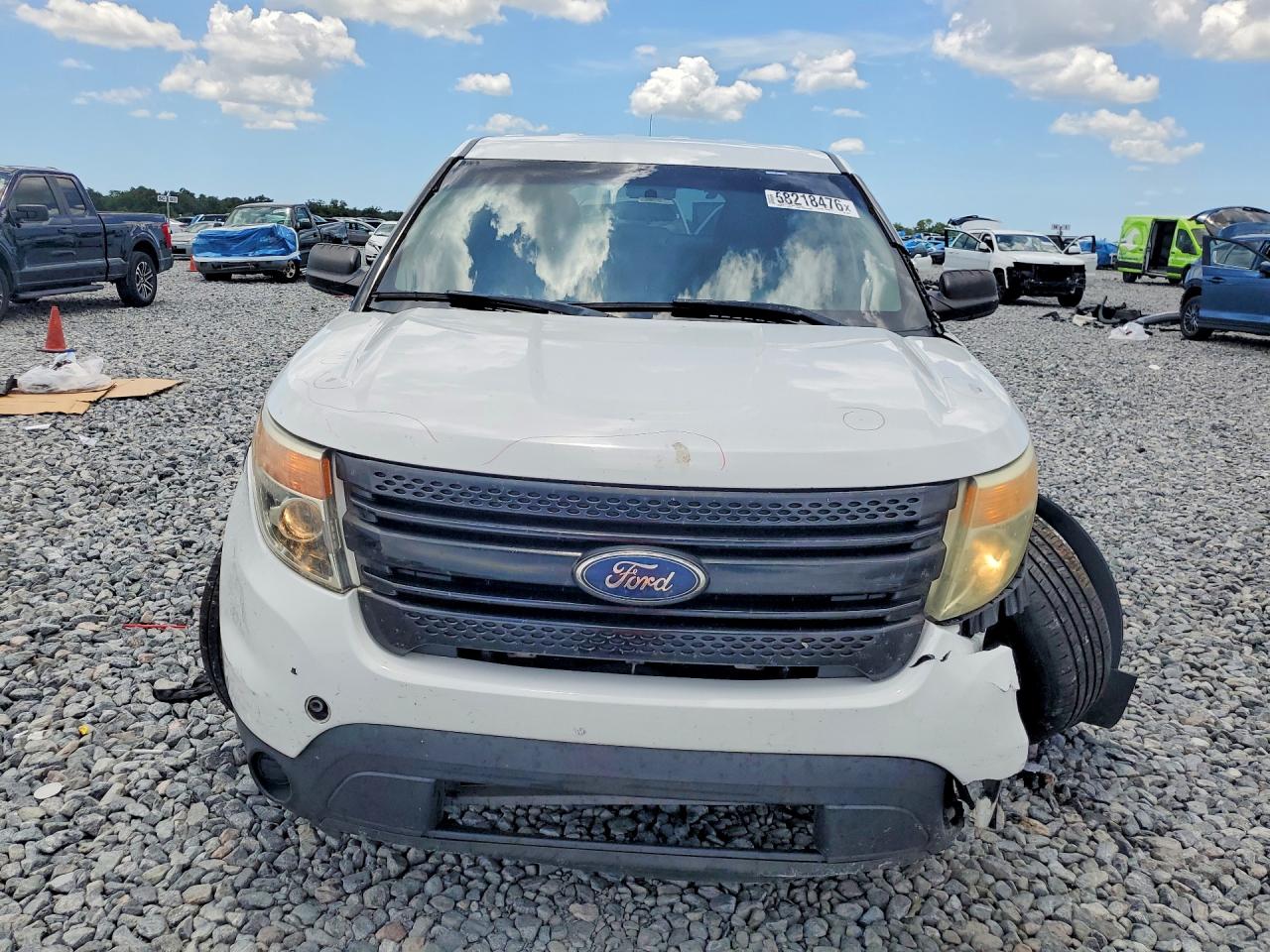 2013 Ford Explorer Police Interceptor Белый vin: 1FM5K8AR2DGA04961
