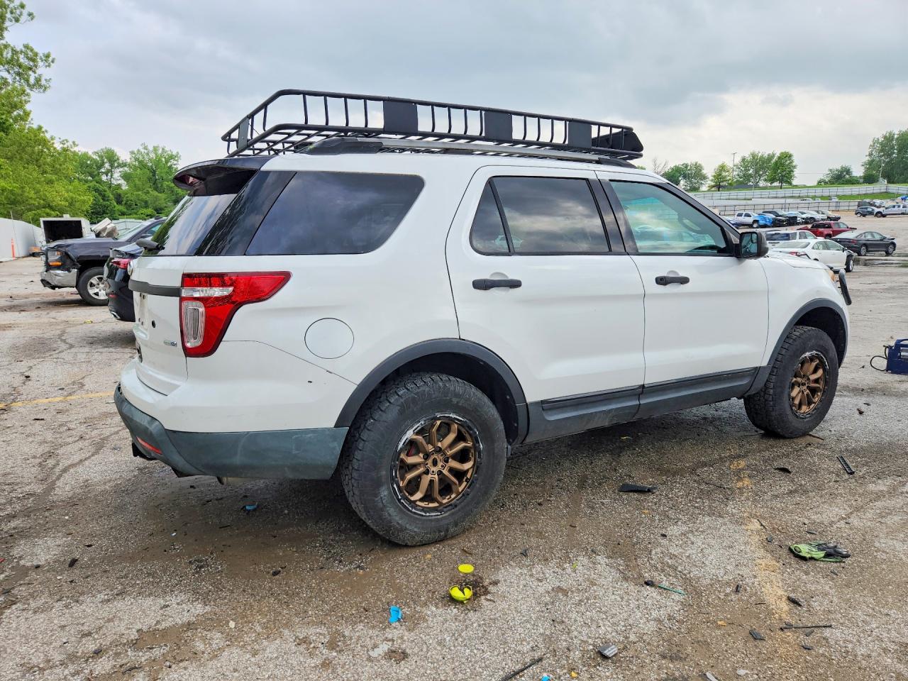 2013 Ford Explorer Police Interceptor White vin: 1FM5K8AR2DGC16145