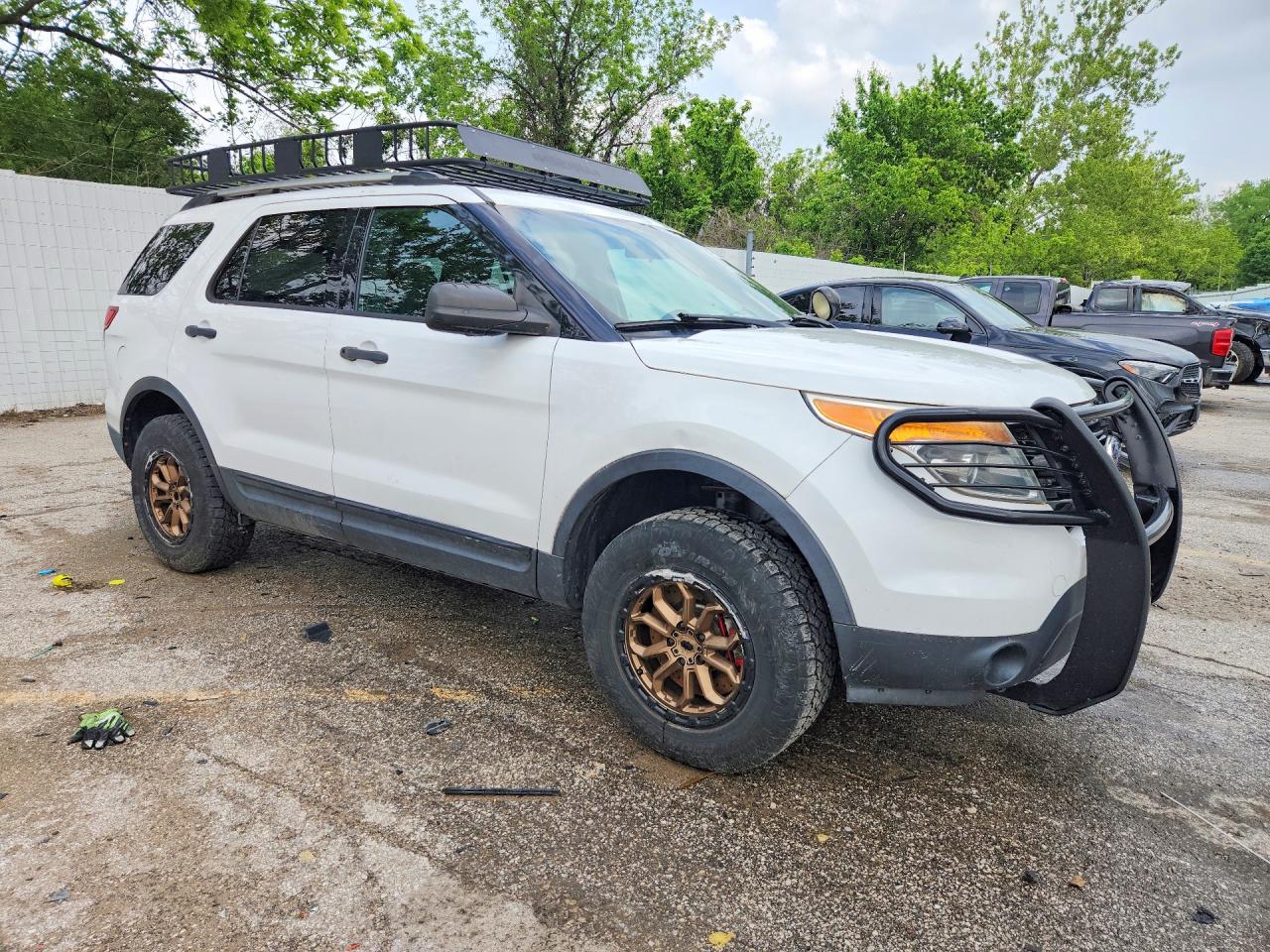 2013 Ford Explorer Police Interceptor White vin: 1FM5K8AR2DGC16145