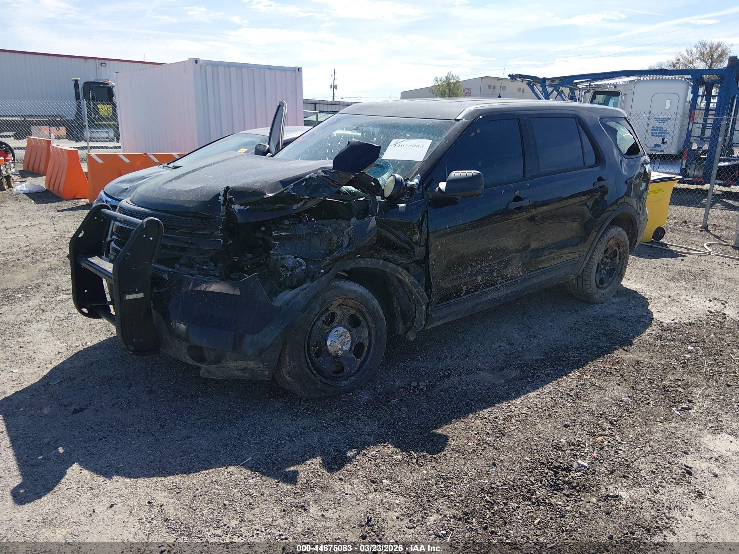 2014 Ford Utility Police Interceptor   Black vin: 1FM5K8AR2EGA60450