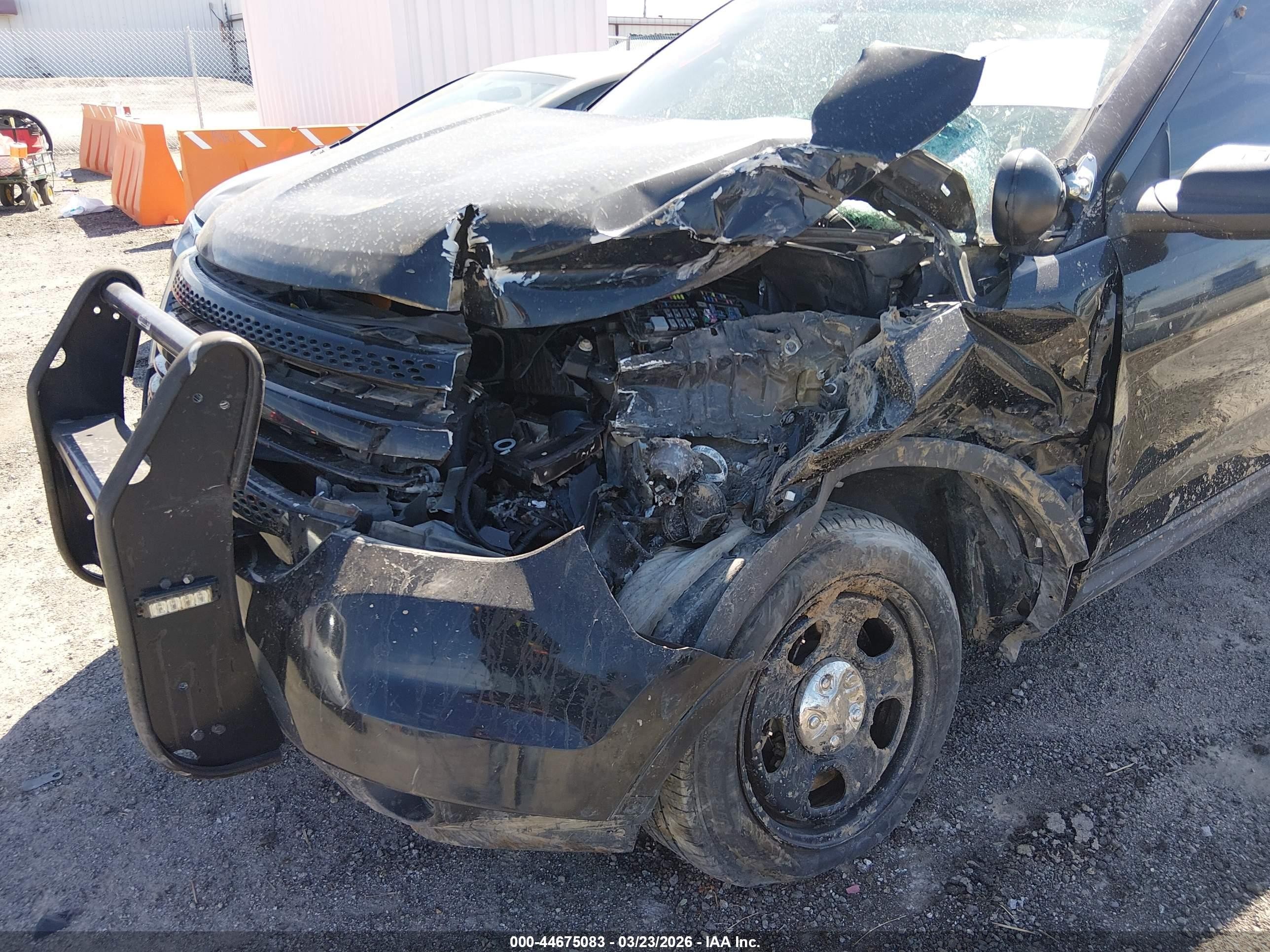 2014 Ford Utility Police Interceptor   Black vin: 1FM5K8AR2EGA60450