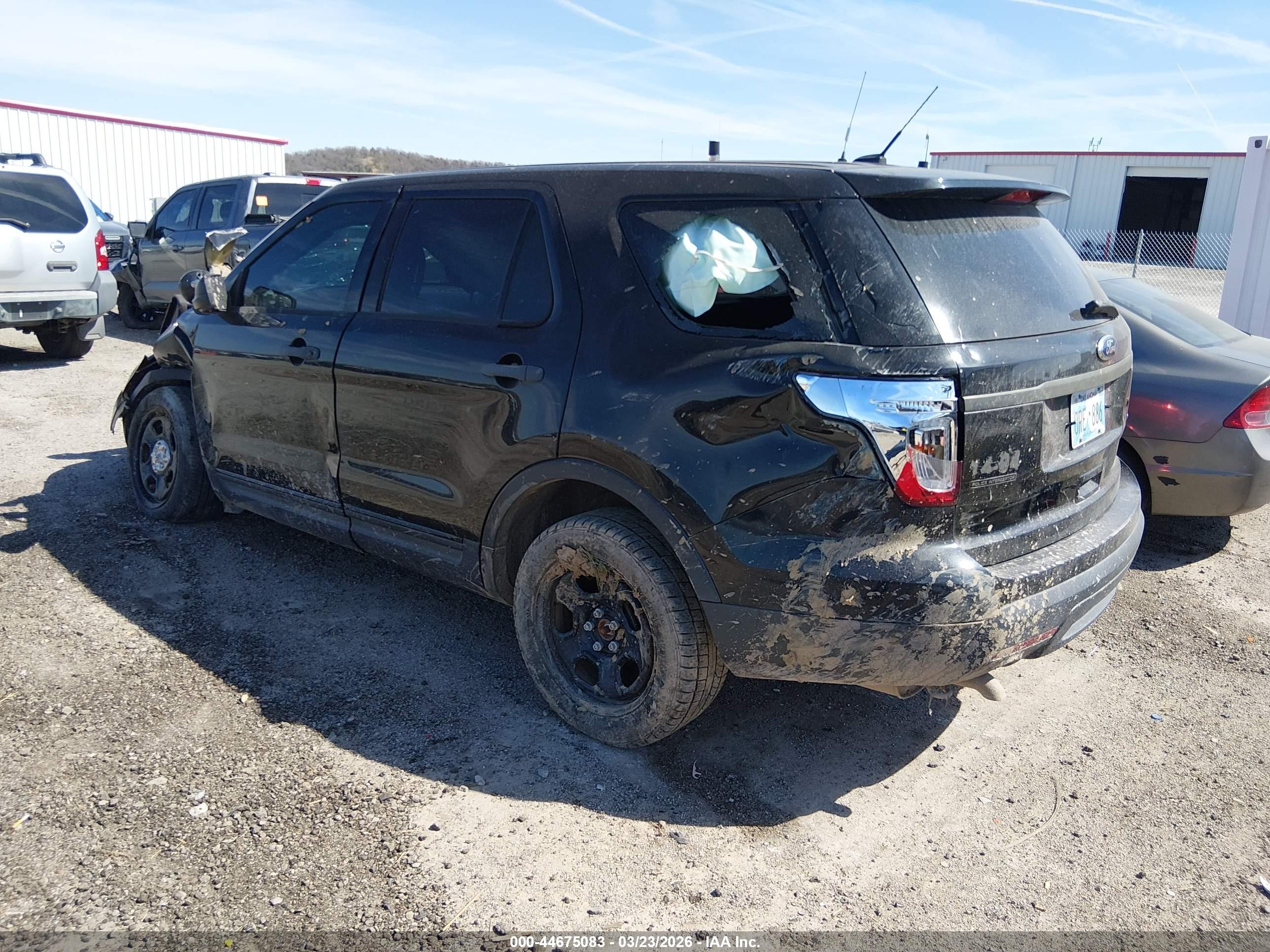 2014 Ford Utility Police Interceptor   Black vin: 1FM5K8AR2EGA60450