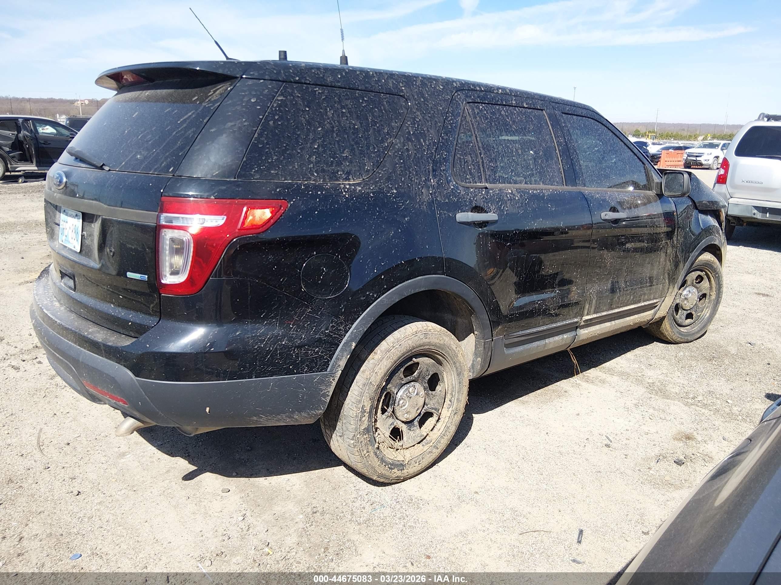 2014 Ford Utility Police Interceptor   Black vin: 1FM5K8AR2EGA60450
